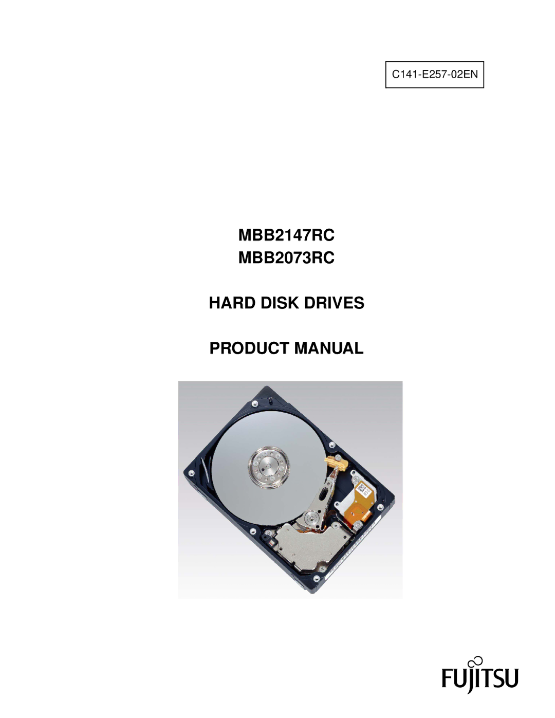 Fujitsu manual MBB2147RC MBB2073RC Hard Disk Drives Product Manual 