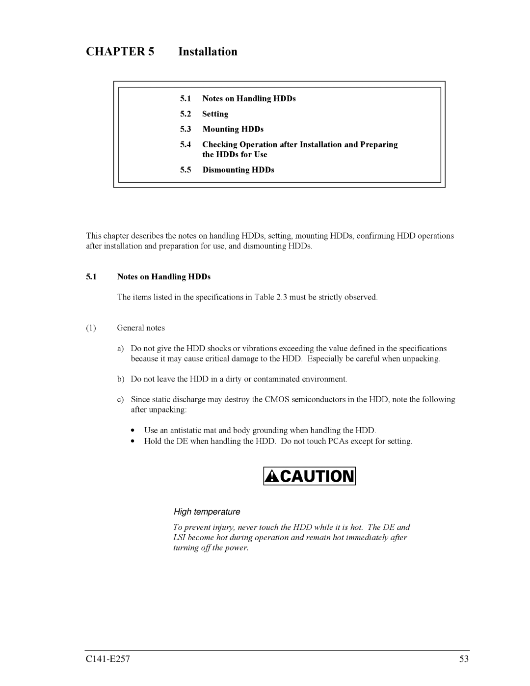 Fujitsu MBB2073RC, MBB2147RC manual Installation 