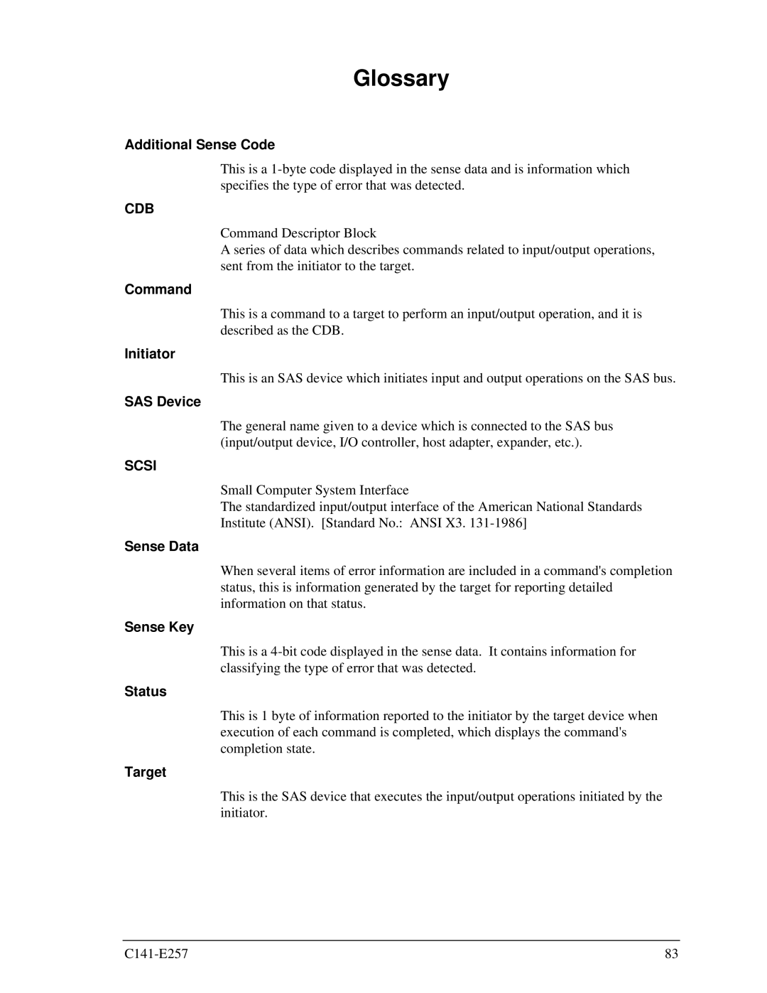 Fujitsu MBB2073RC, MBB2147RC manual Glossary 