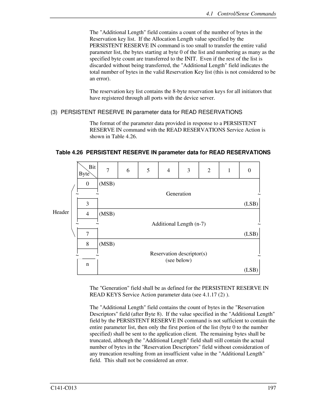 Fujitsu MBC2073RC, MBC2036RC, MBA3300RC, MBA3147RC, MBA3073RC Persistent Reserve in parameter data for Read Reservations 