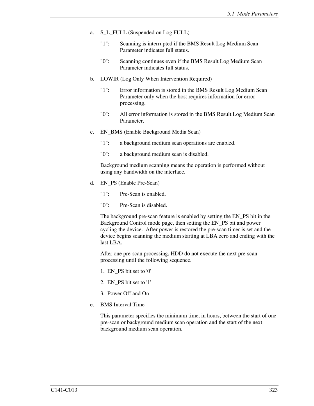 Fujitsu MBA3300RC, MBC2036RC, MBC2073RC, MBA3147RC, MBA3073RC specifications Pre-Scan is disabled 