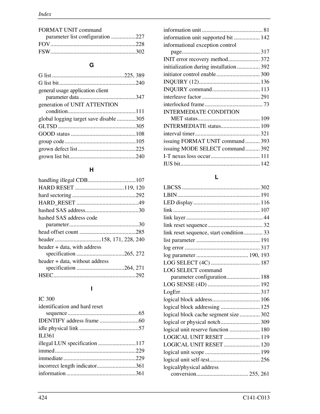 Fujitsu MBA3147RC, MBC2036RC, MBC2073RC, MBA3300RC, MBA3073RC specifications Intermediate Condition 