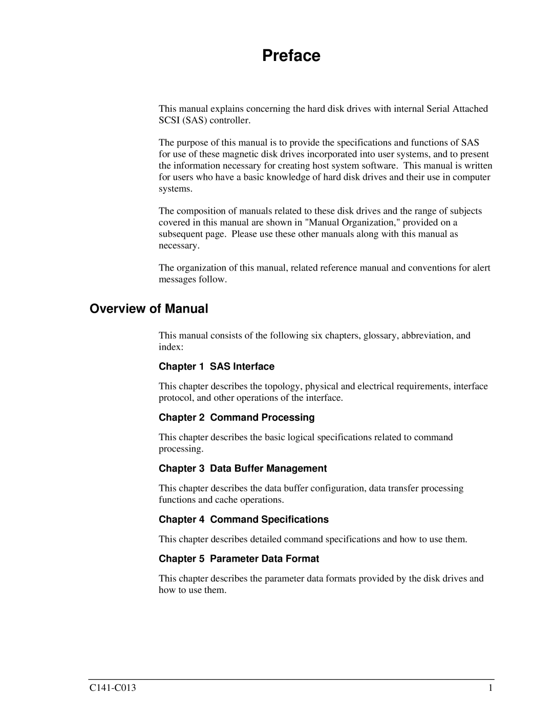 Fujitsu MBC2036RC, MBC2073RC, MBA3300RC, MBA3147RC, MBA3073RC specifications Overview of Manual 