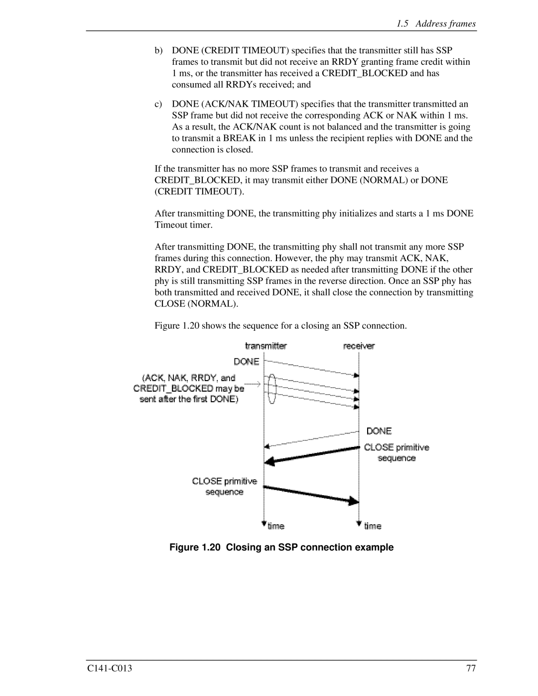 Fujitsu MBC2073RC, MBC2036RC, MBA3300RC, MBA3147RC, MBA3073RC specifications Closing an SSP connection example 