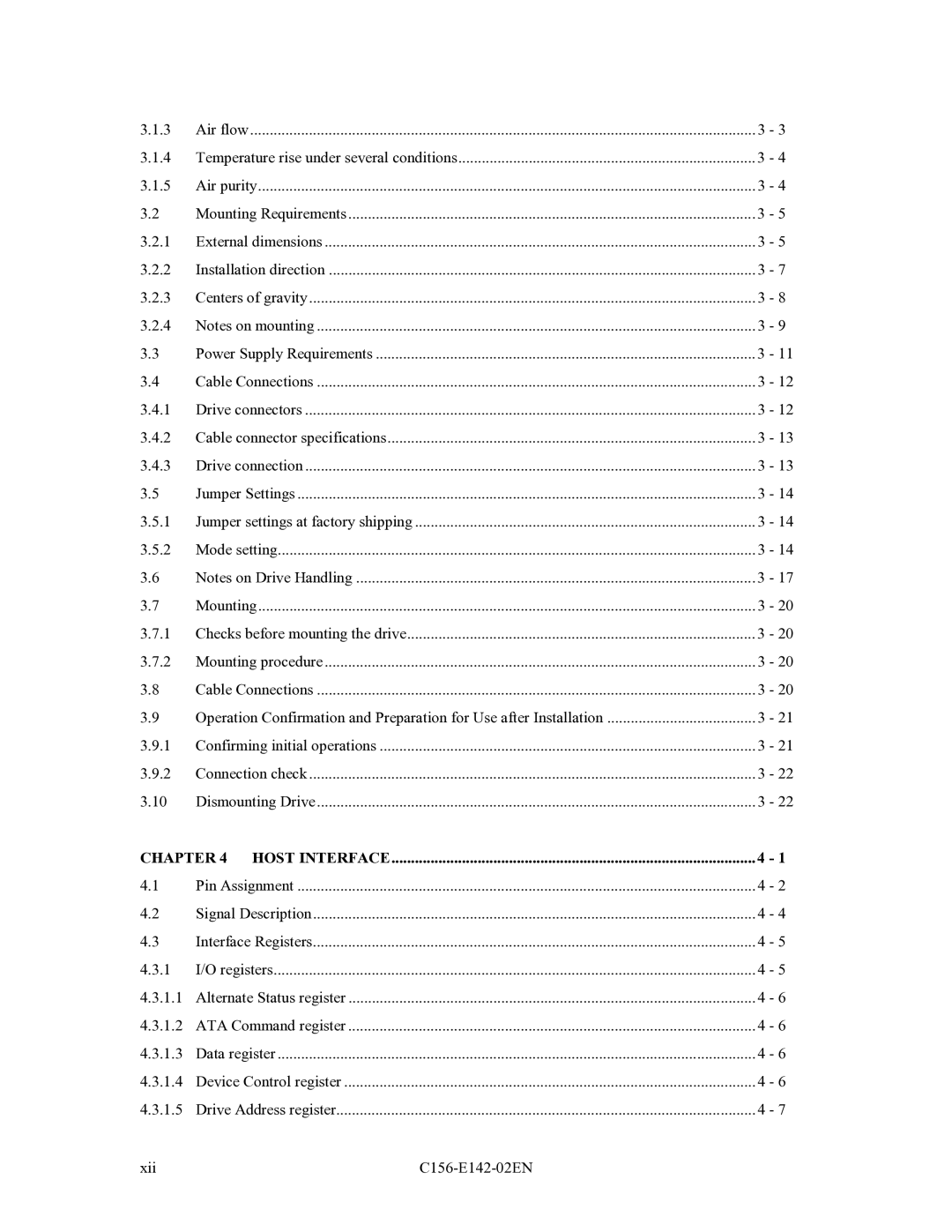 Fujitsu MCF3064AP, MCE3064AP, MCE3130AP manual Chapter Host Interface 