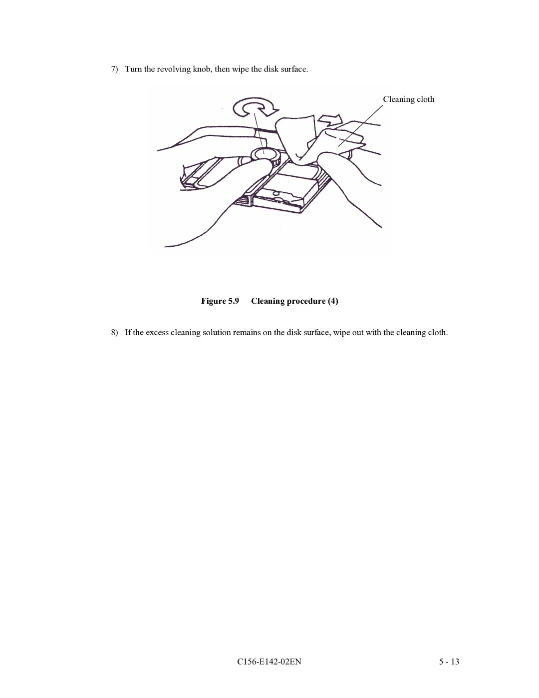 Fujitsu MCE3130AP, MCF3064AP, MCE3064AP manual Cleaning procedure 