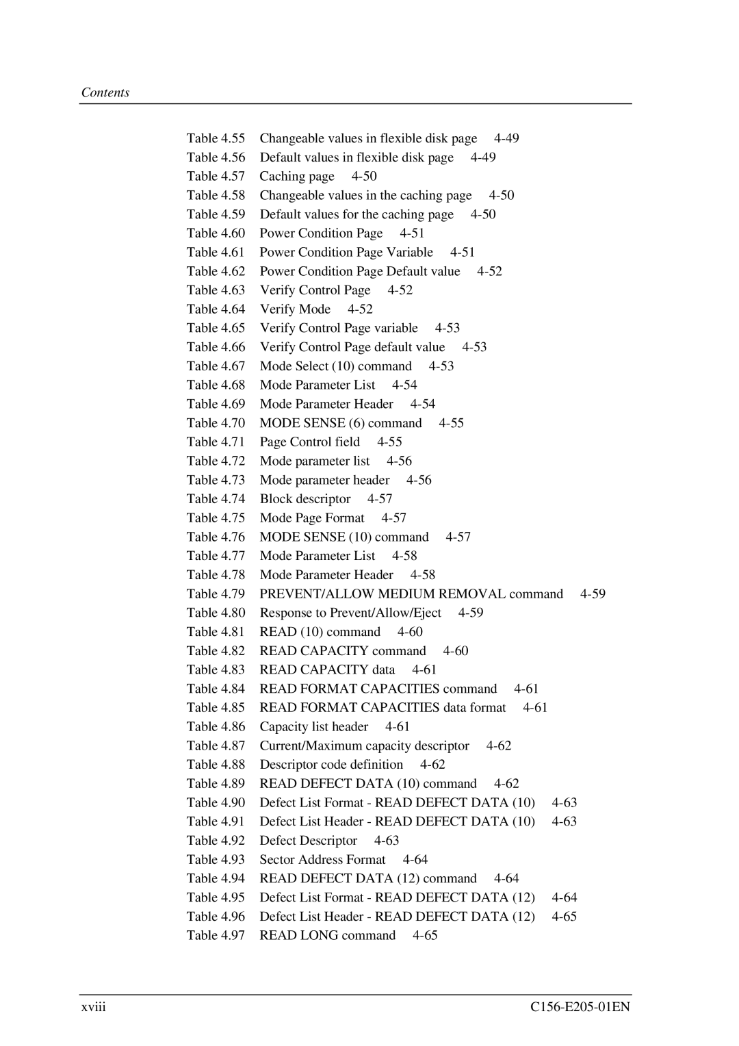 Fujitsu MCJ3230AP manual Mode Parameter List Mode Parameter Header 