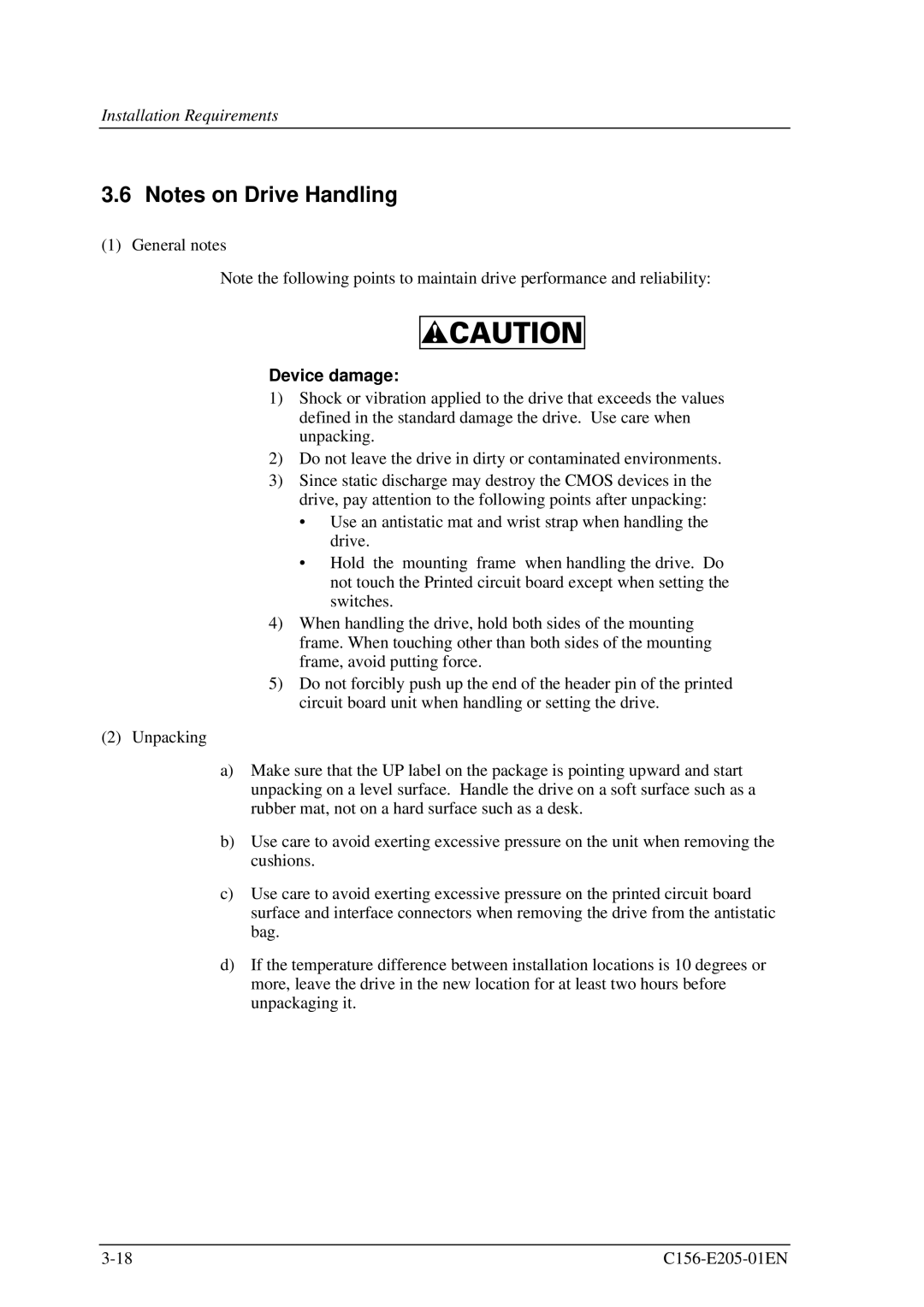 Fujitsu MCJ3230AP manual General notes 