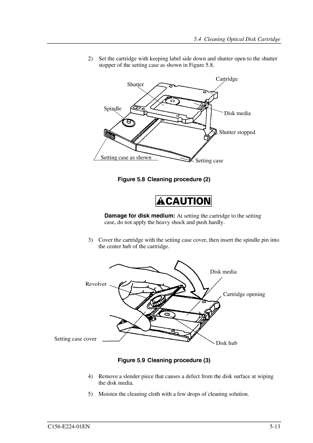 Fujitsu MCJ3230SS manual Cleaning procedure 