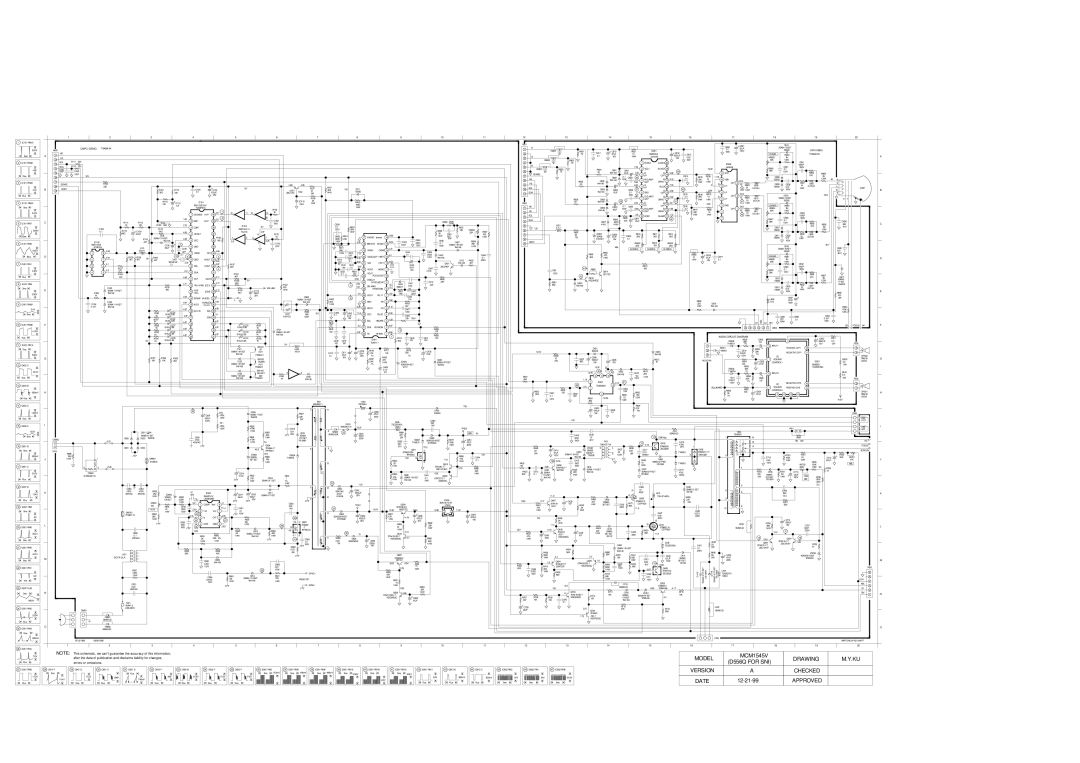 Fujitsu MCM1514V, C551, D556Q, 154V manual Model 