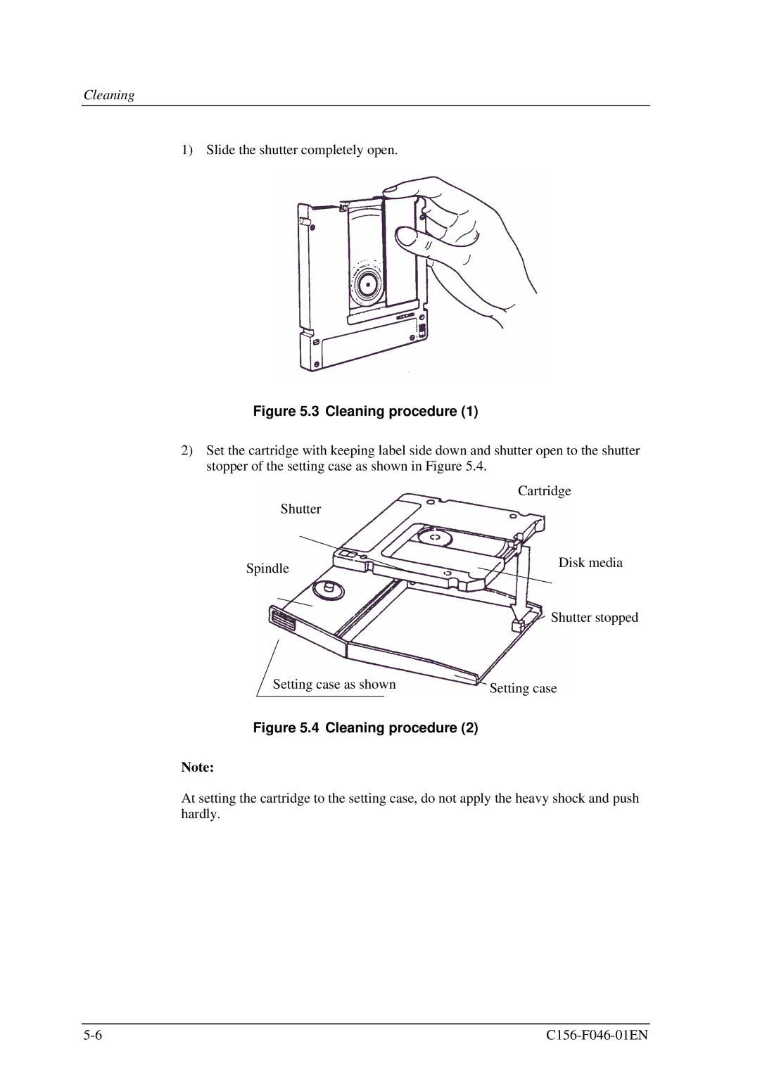 Fujitsu MDG3064UB, MDG3130UB manual Cleaning procedure 