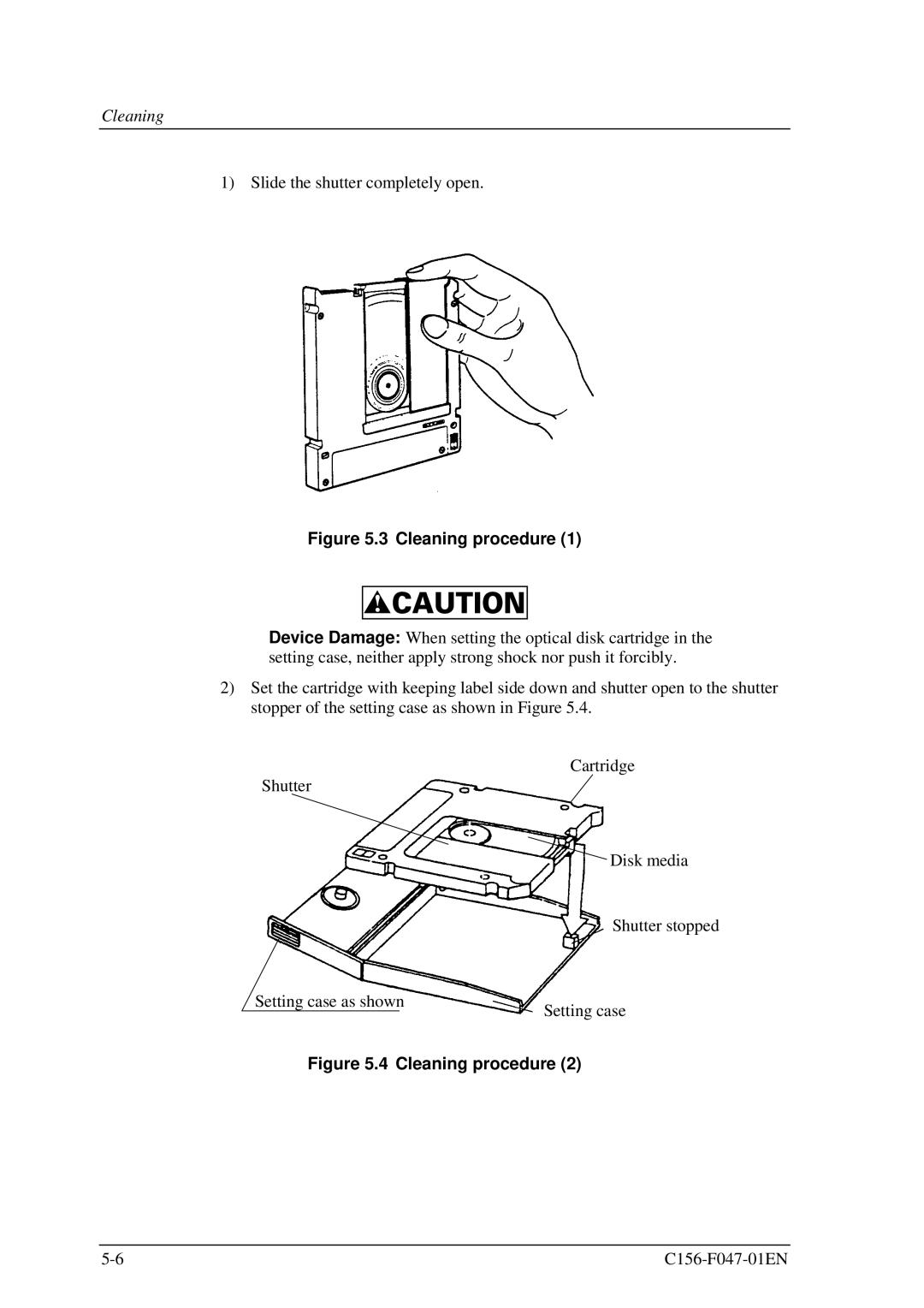 Fujitsu MDG3230UB manual Cleaning procedure 