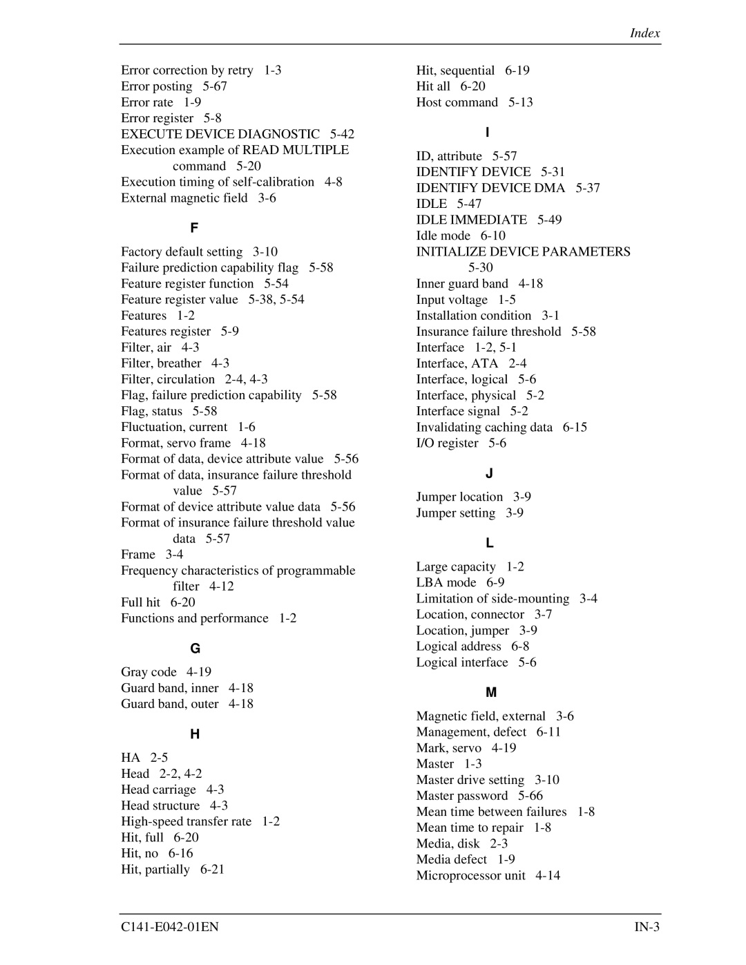 Fujitsu MHA2032AT, MHA2021AT manual Initialize Device Parameters 