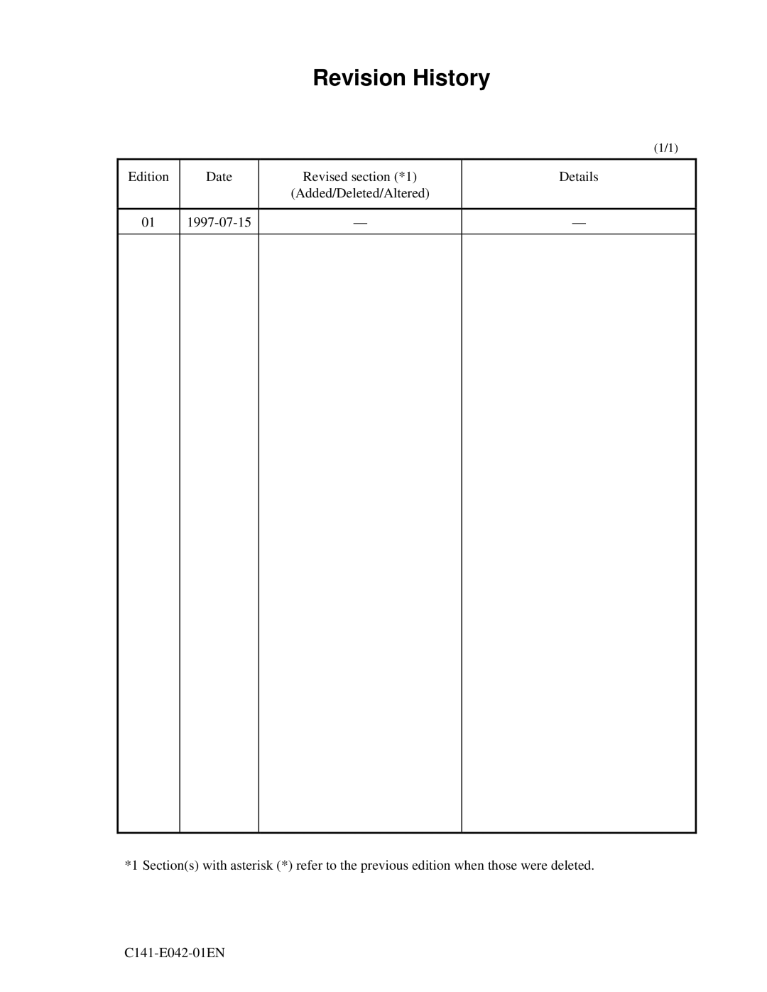 Fujitsu MHA2032AT, MHA2021AT manual Revision History 