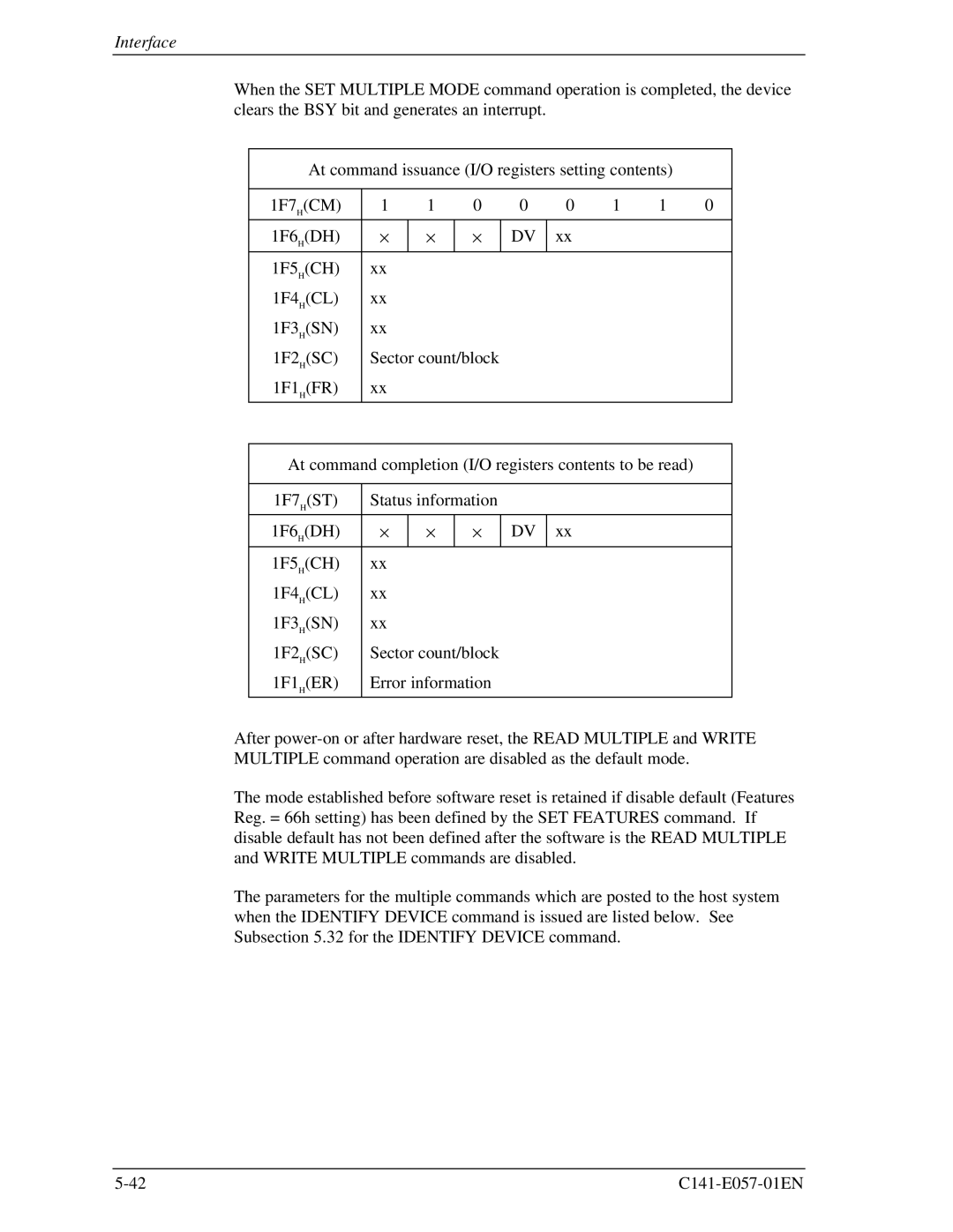 Fujitsu MHE2043AT, MHF2043AT, MHF2021AT, MHE2064AT manual Interface 