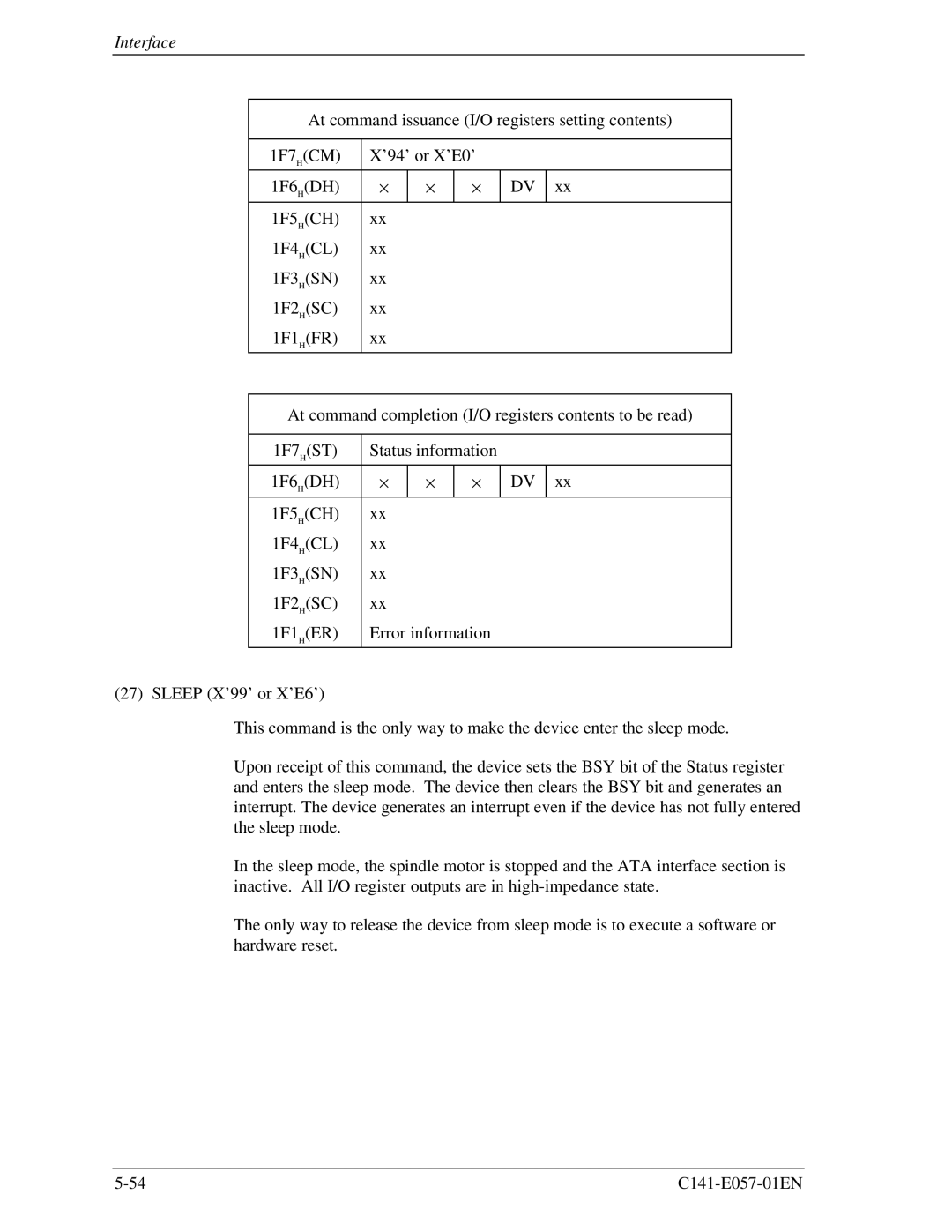 Fujitsu MHE2043AT, MHF2043AT, MHF2021AT, MHE2064AT manual Interface 