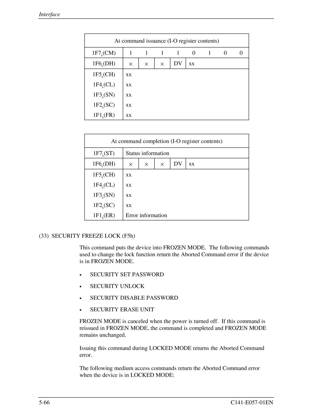 Fujitsu MHE2043AT, MHF2043AT, MHF2021AT, MHE2064AT manual Interface 