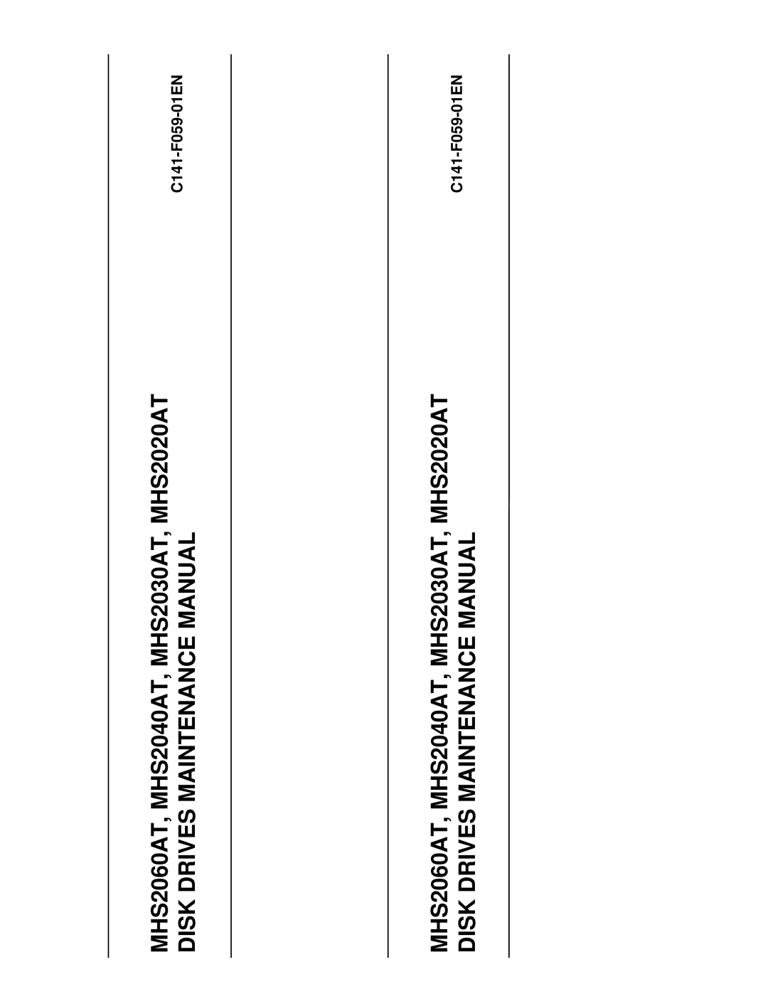 Fujitsu manual MHS2060AT, MHS2040AT, MHS2030AT, MHS2020AT, C141-F059-01EN 