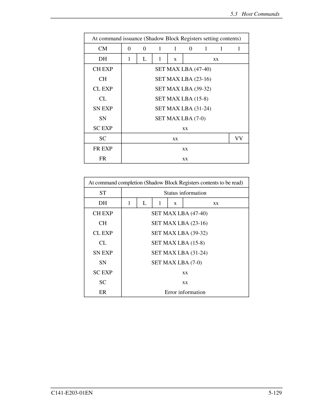 Fujitsu MHT2080BH, MHT2060BH, MHT2040BH manual Set Max Lba 