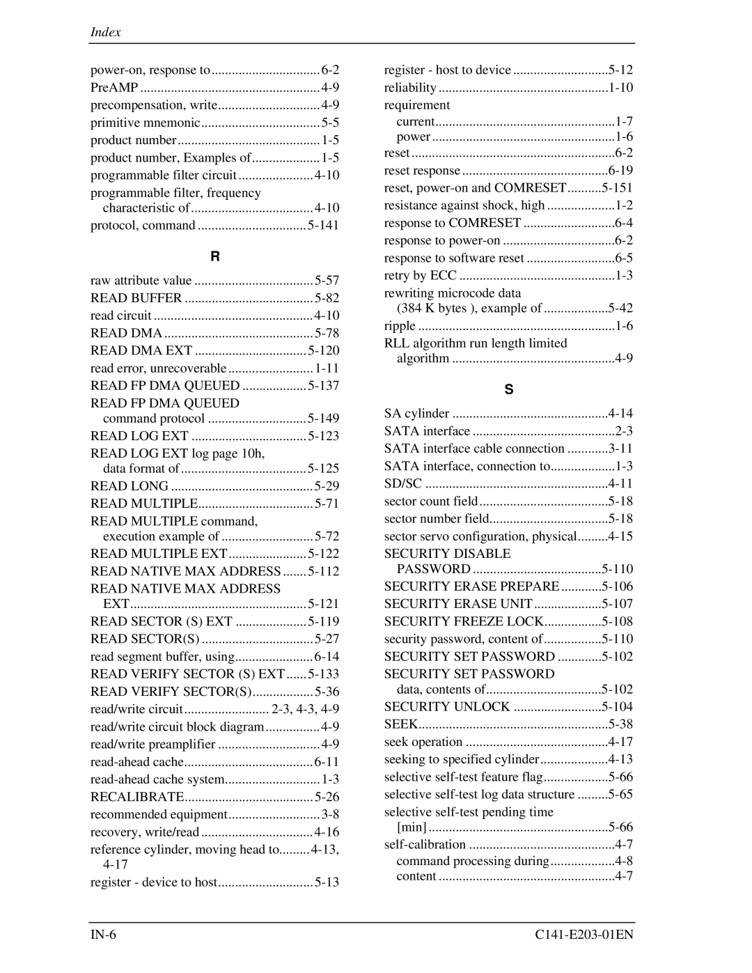 Fujitsu MHT2040BH, MHT2060BH, MHT2080BH manual Read Native MAX Address, RLL algorithm run length limited 