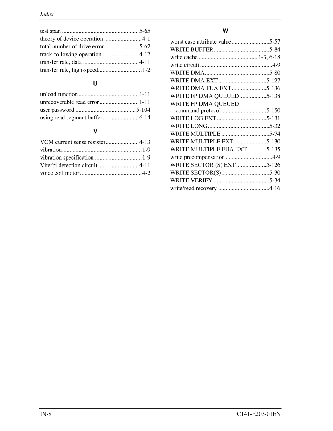 Fujitsu MHT2060BH, MHT2040BH, MHT2080BH manual IN-8 C141-E203-01EN 