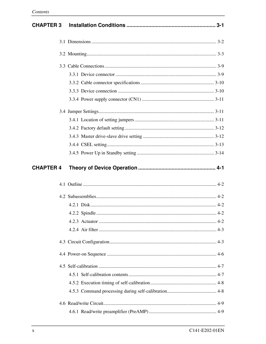 Fujitsu MHU2100AT manual Installation Conditions, Theory of Device Operation 