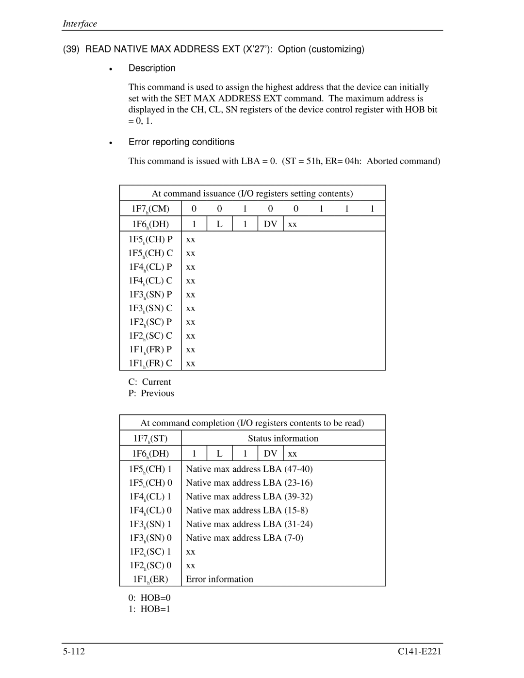 Fujitsu MHV2040AS, MHV2080AS, MHV2060AS manual Error reporting conditions 