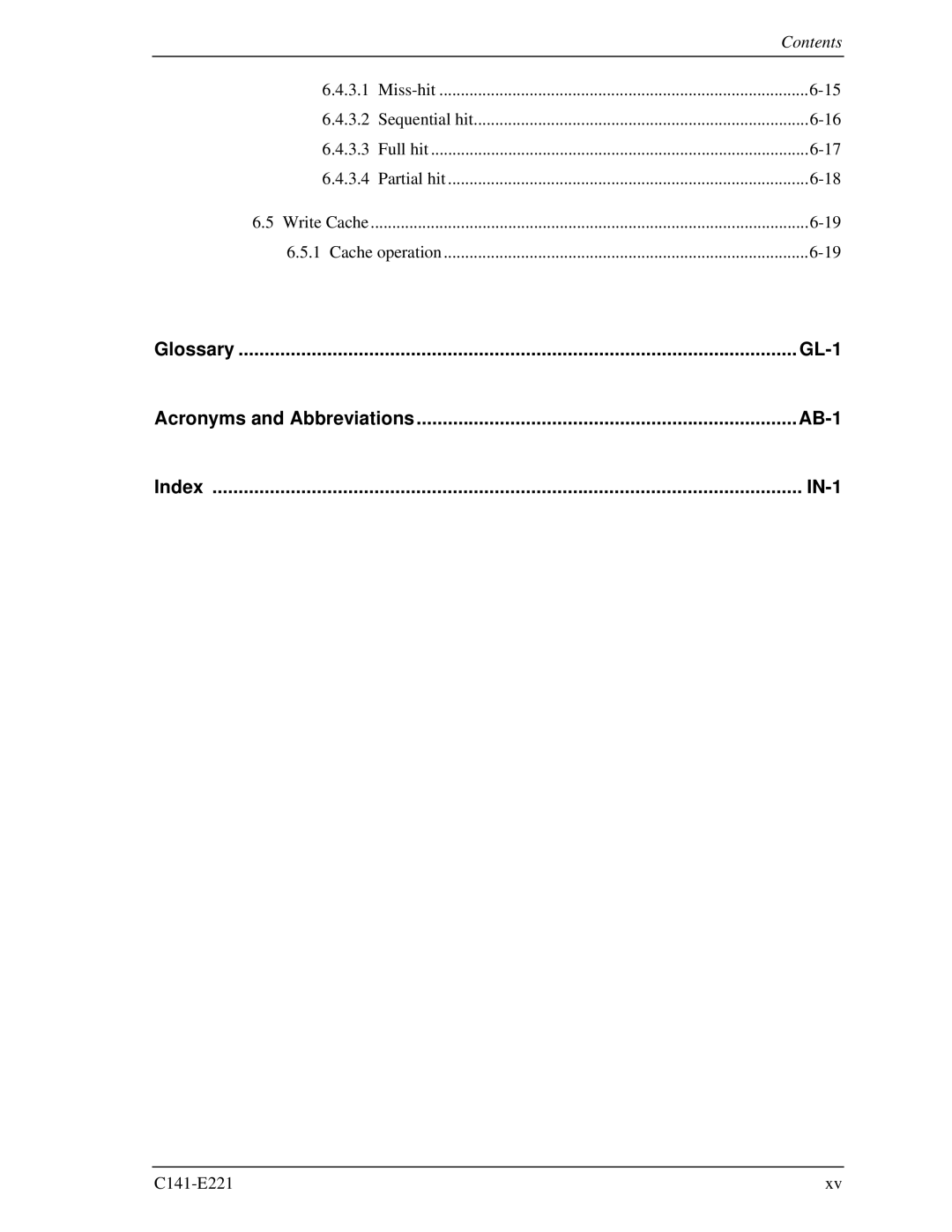 Fujitsu MHV2060AS, MHV2080AS, MHV2040AS manual Glossary GL-1 Acronyms and Abbreviations AB-1 Index IN-1 