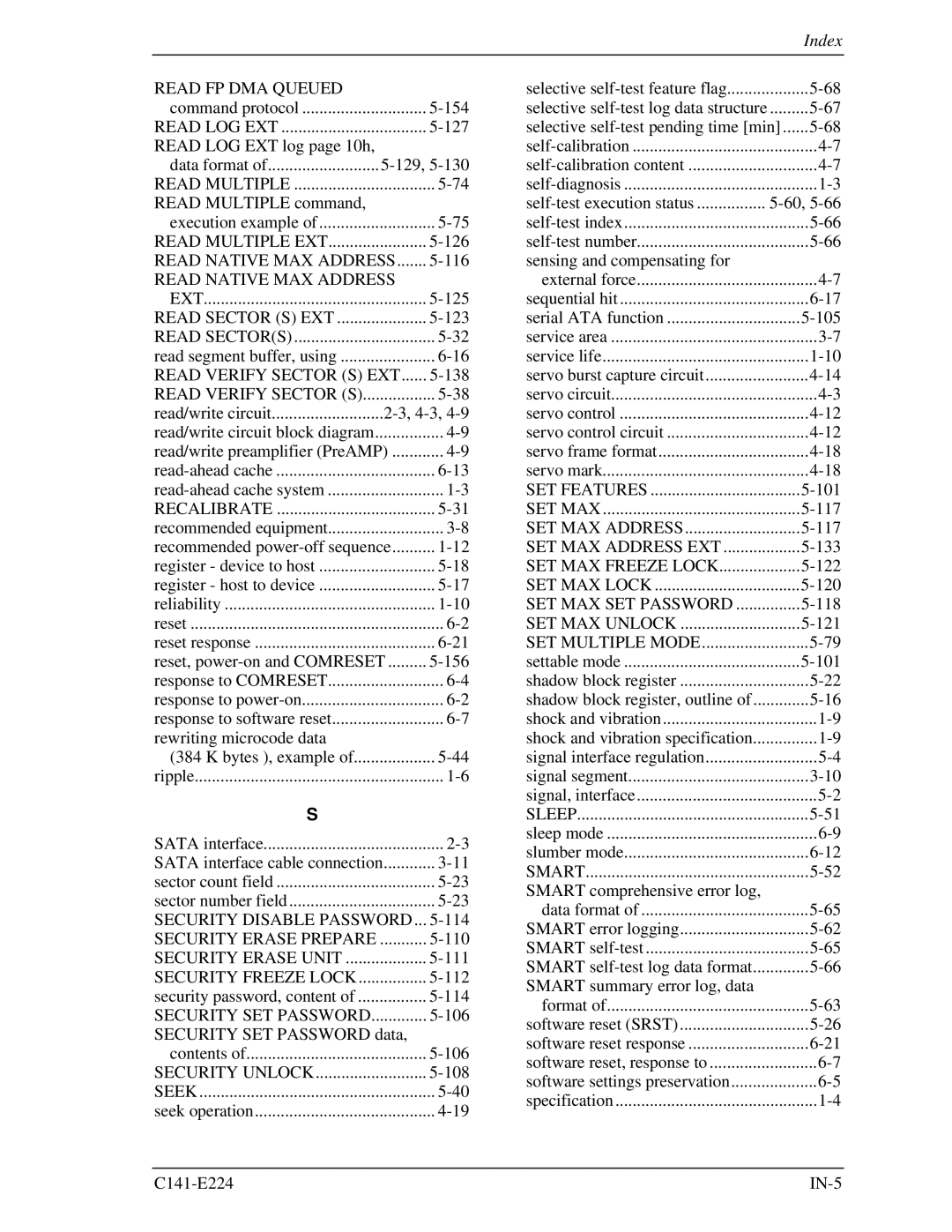 Fujitsu MHV2060BH, MHV2100BH, MHV2080BH, MHV2040BH manual Read Native MAX Address, 4-3 