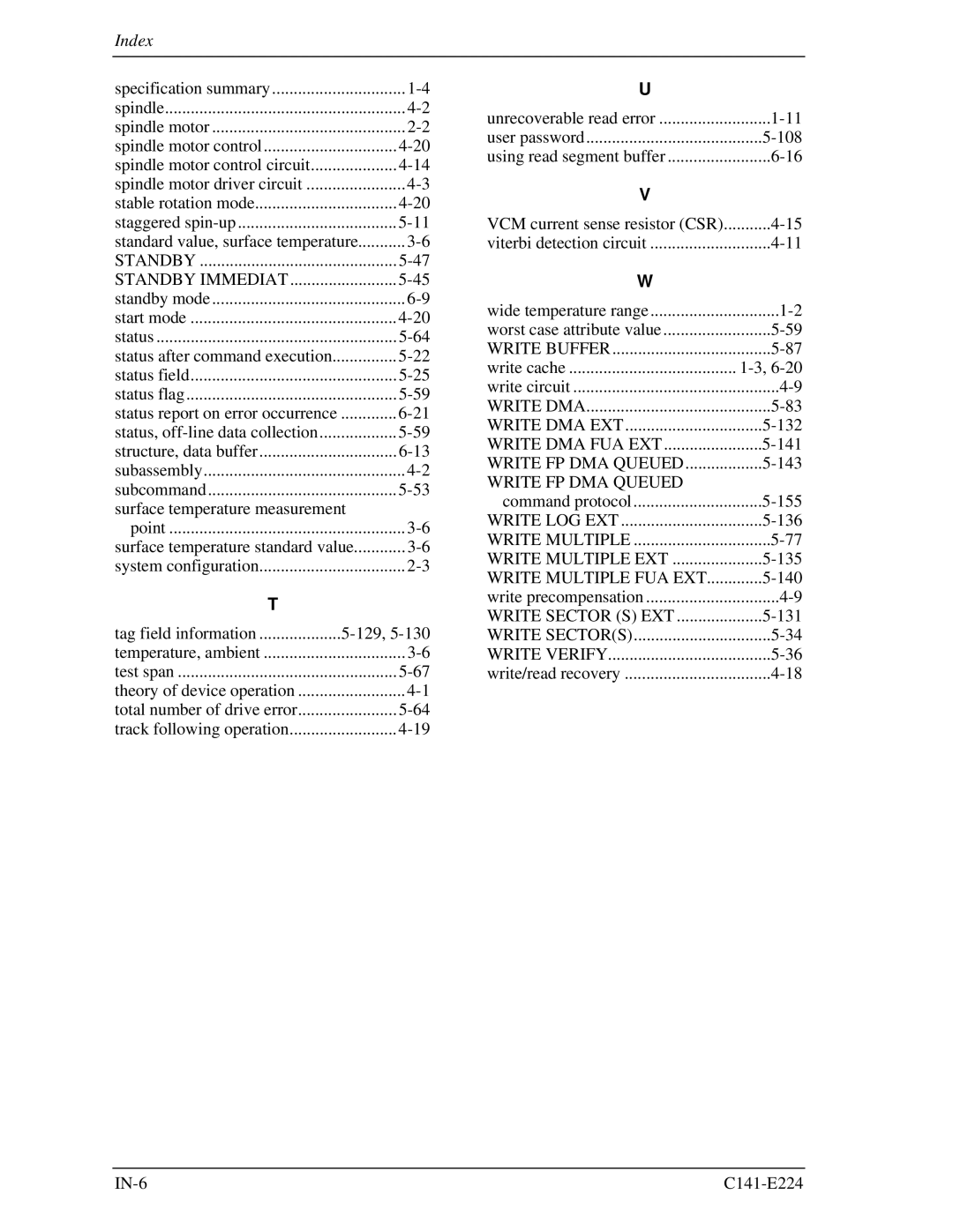 Fujitsu MHV2100BH, MHV2080BH, MHV2040BH, MHV2060BH manual Status, off-line data collection 