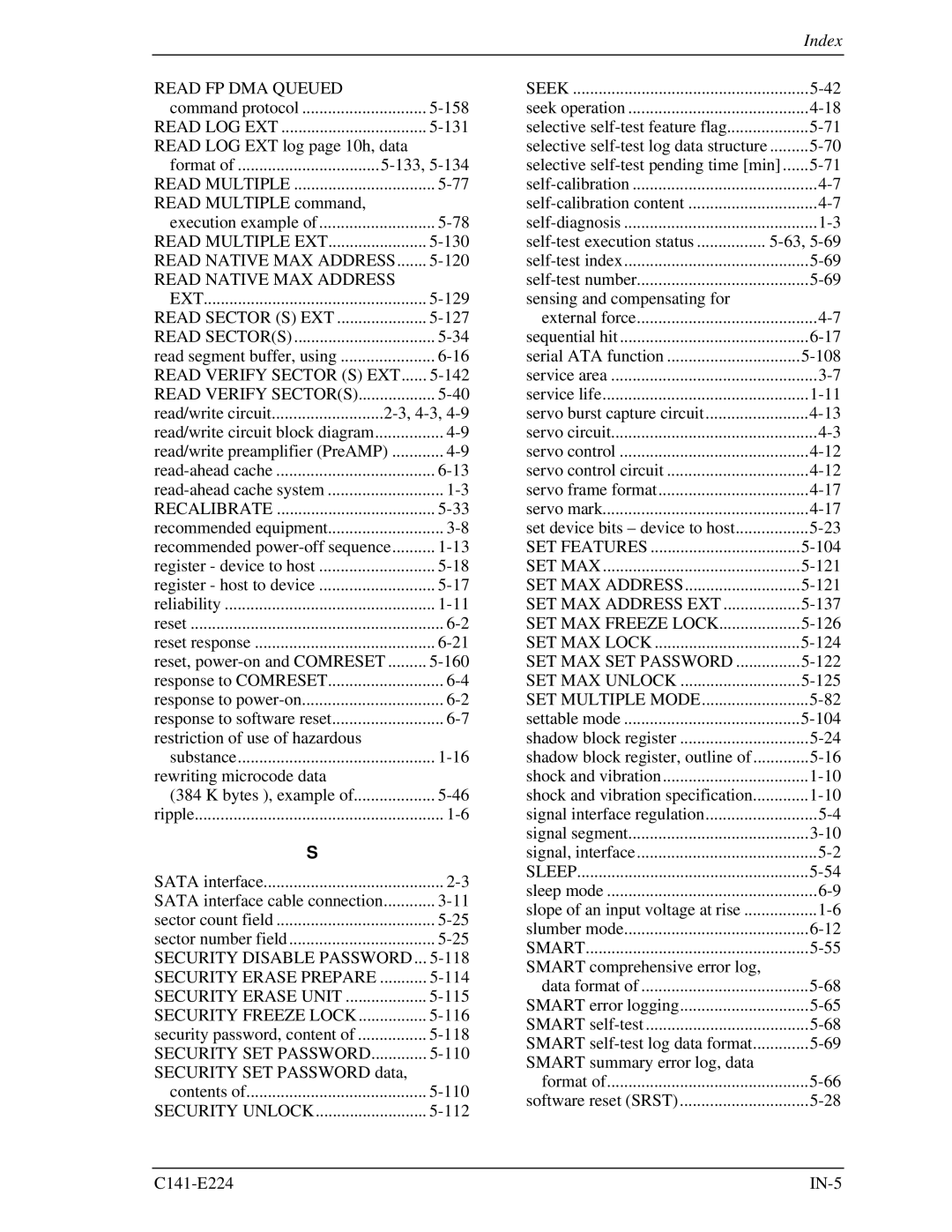 Fujitsu MHV2060BH, MHV2120BH, MHV2100BH, MHV2080BH, MHV2040BH manual Read Native MAX Address, 4-3 