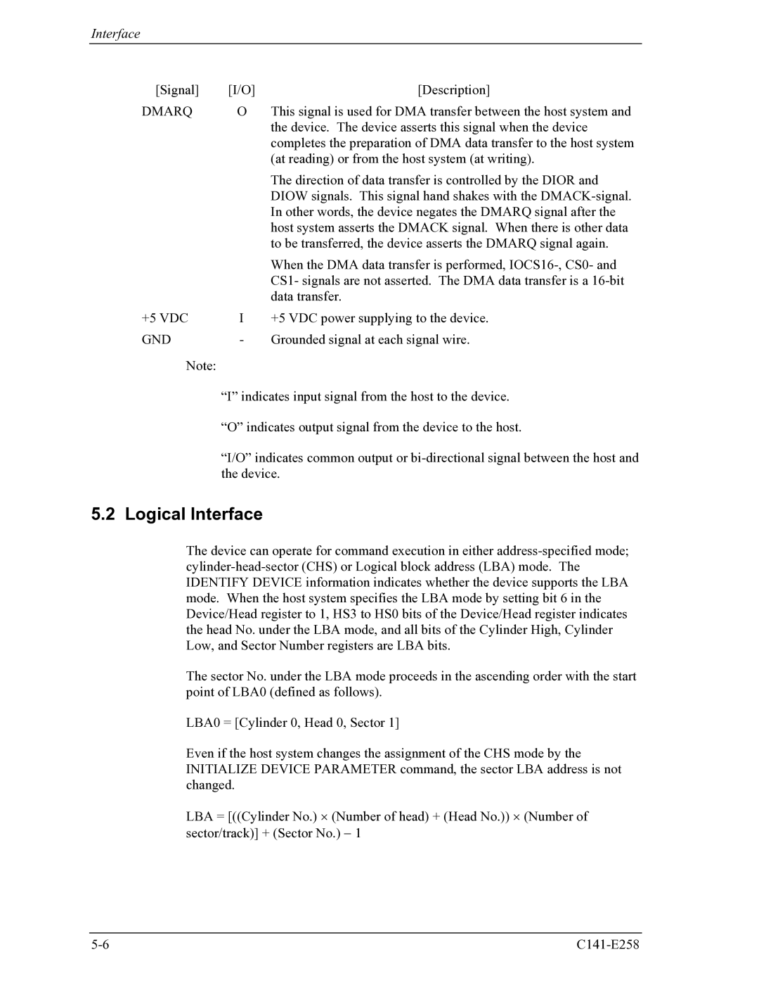 Fujitsu MHW2060AC, MHW2040AC manual Logical Interface, Dmarq 