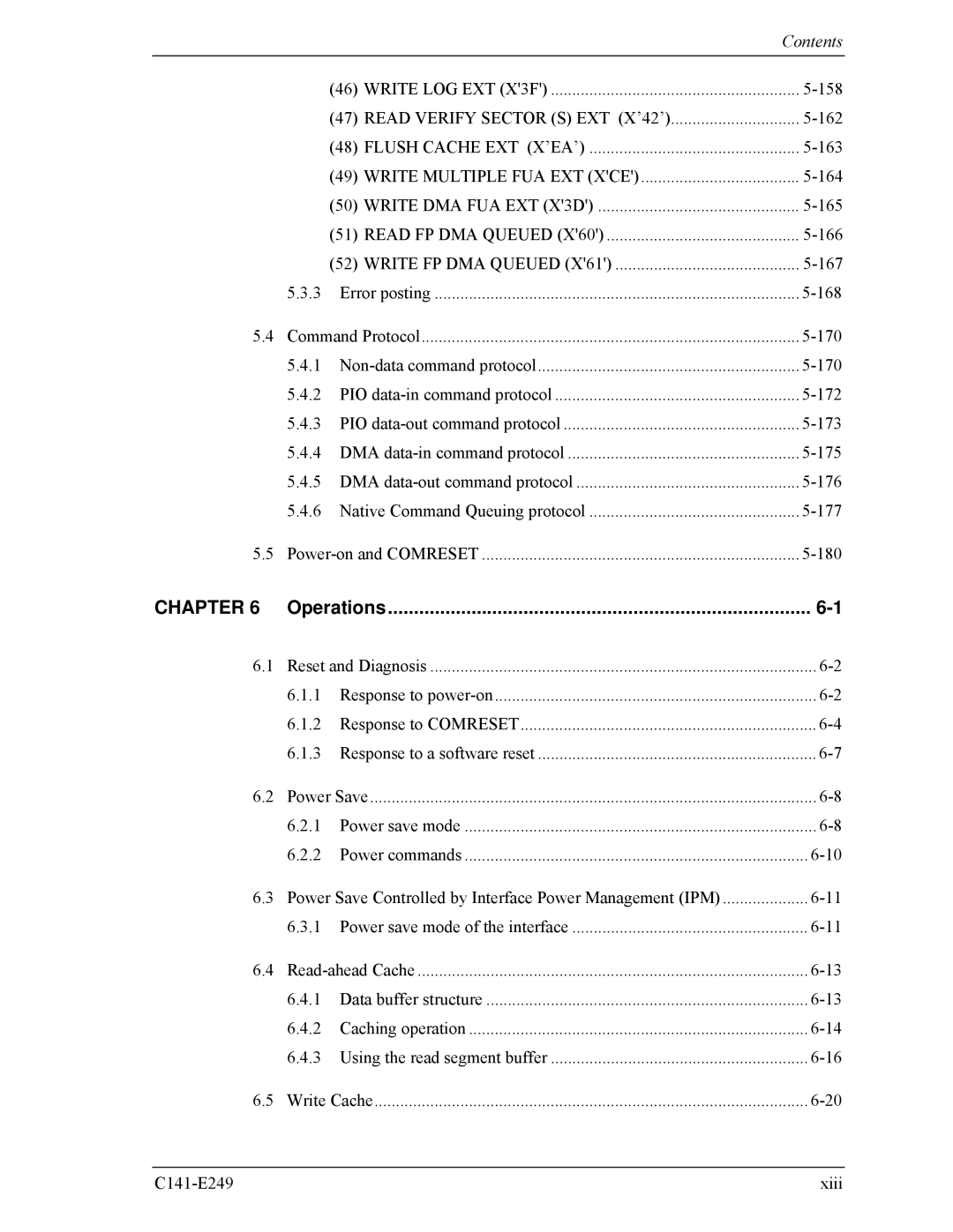 Fujitsu MHW2120BS, MHW2100BS, MHW2080BS, MHW2040BS, MHW2060BS manual Operations 