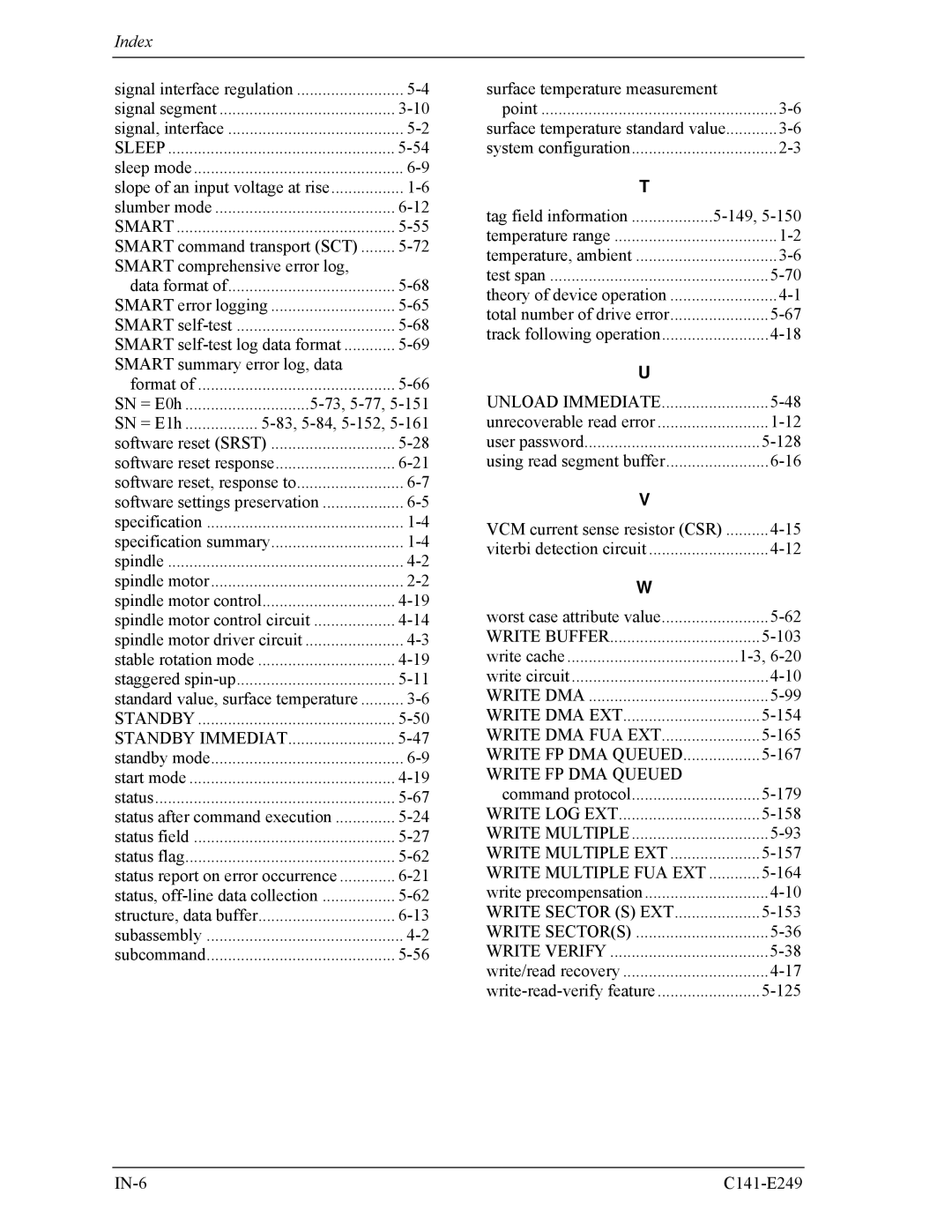 Fujitsu MHW2100BS, MHW2080BS, MHW2120BS, MHW2040BS, MHW2060BS manual Smart summary error log, data 