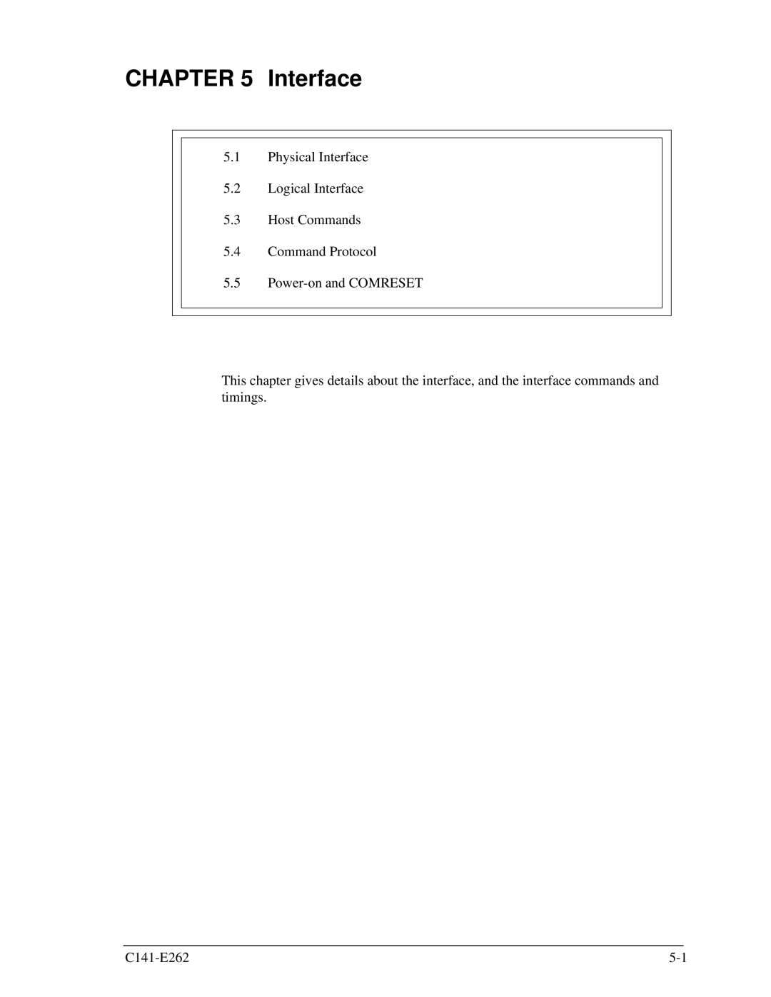 Fujitsu MHY2040BH, MHY2160BH, MHY2200BH, MHY2250BH, MHY2100BH, MHY2120BH, MHY2080BH, MHY2060BH manual Interface 