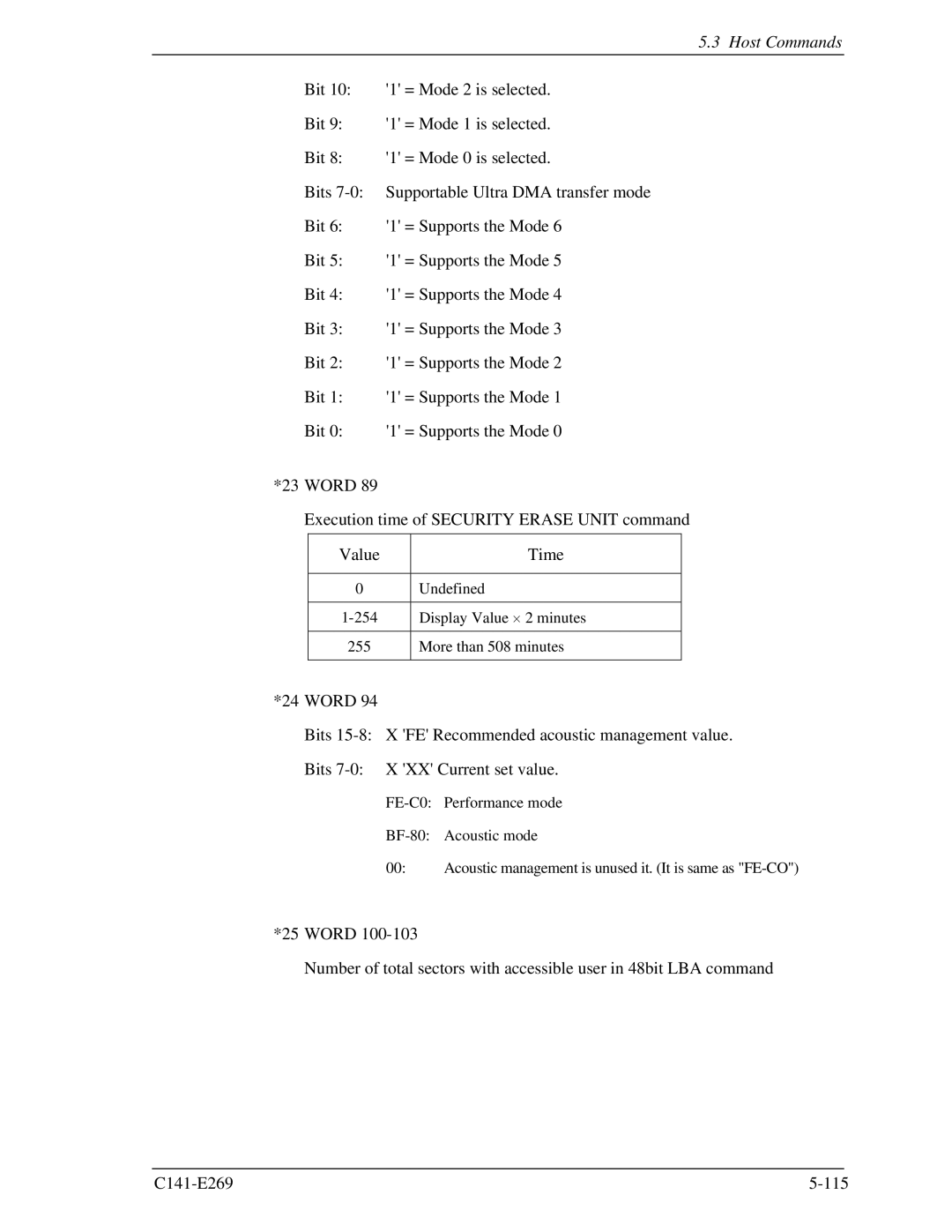 Fujitsu MHY2080BS, MHY2160BS, MHY2200BS, MHY2120BS, MHY2040BS, MHY2060BS, MHY2100BS manual Undefined 