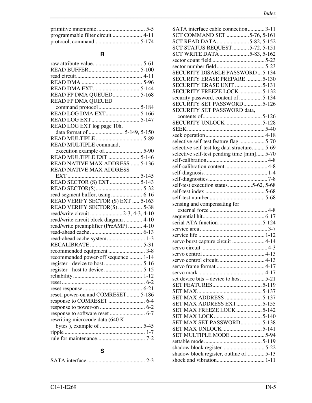 Fujitsu MHY2160BS, MHY2200BS, MHY2120BS, MHY2040BS, MHY2080BS manual Read Native MAX Address, Read/write circuit block diagram 