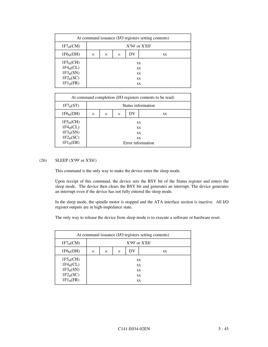 Fujitsu MPA3052AT, MPA3043AT, MPA3026AT, MPA3035AT, MPA3017AT manual 