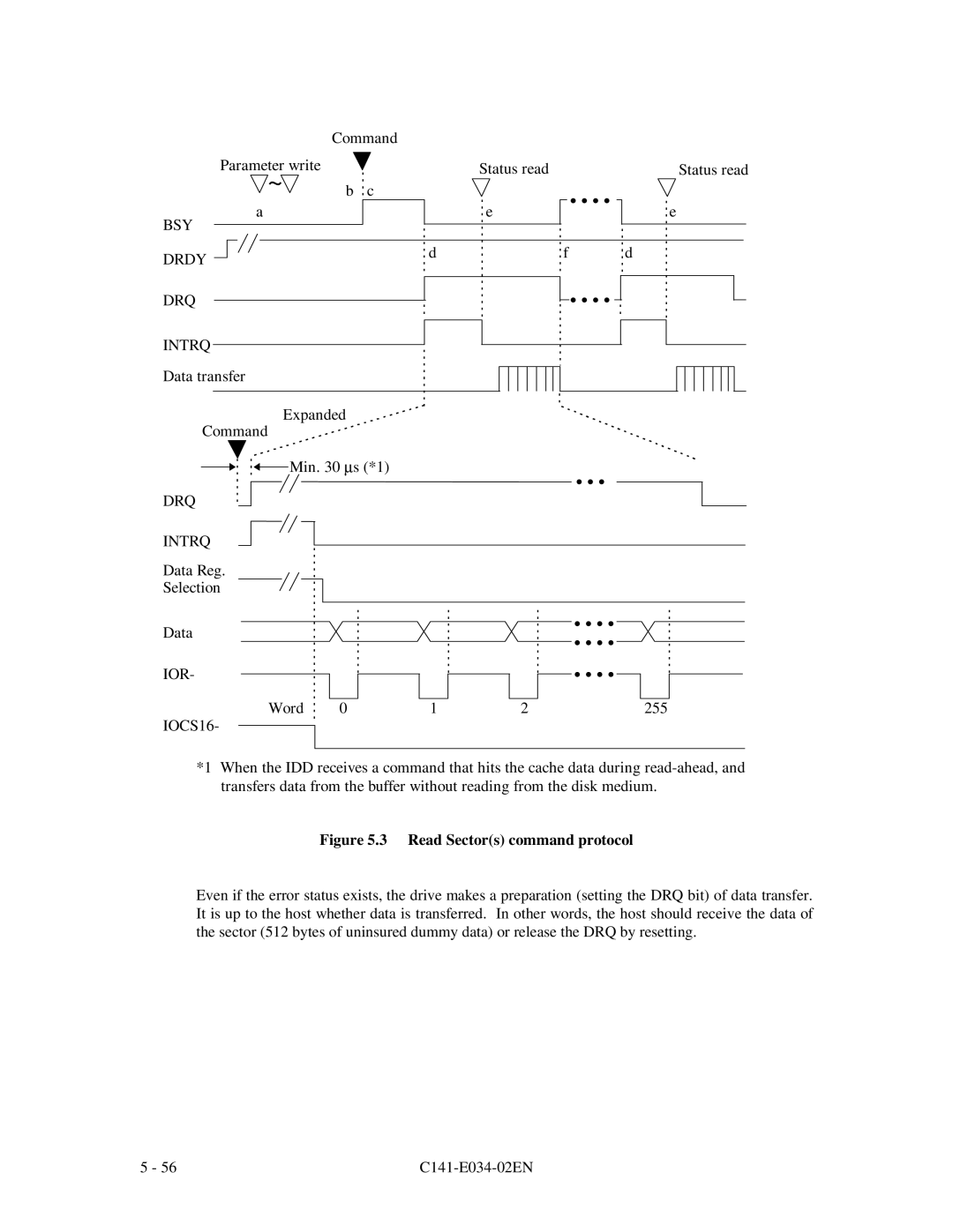 Fujitsu MPA3026AT, MPA3043AT, MPA3052AT, MPA3035AT, MPA3017AT manual BSY Drdy DRQ Intrq 