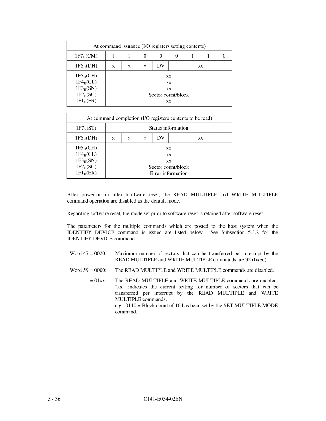 Fujitsu MPA3026AT, MPA3043AT, MPA3052AT, MPA3035AT, MPA3017AT manual 