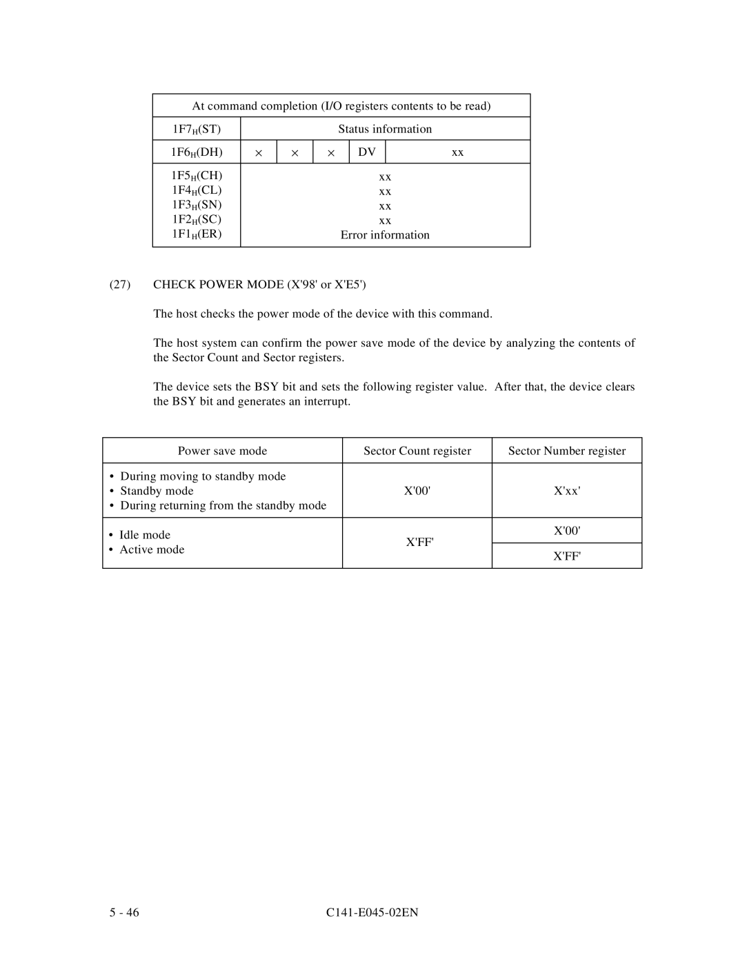 Fujitsu MPB3032AT, MPB3054AT, MPB3052AT, MPB3021AT, MPB3043AT manual Xff 