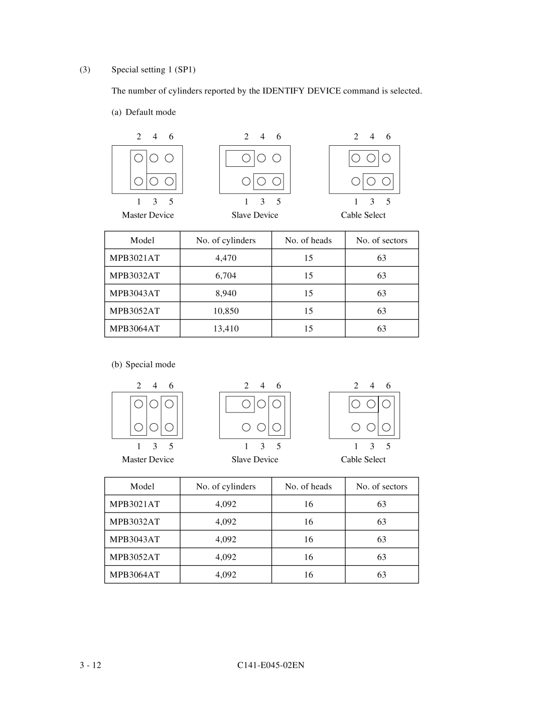 Fujitsu MPB3021AT, MPB3054AT, MPB3032AT, MPB3052AT, MPB3043AT manual 092 