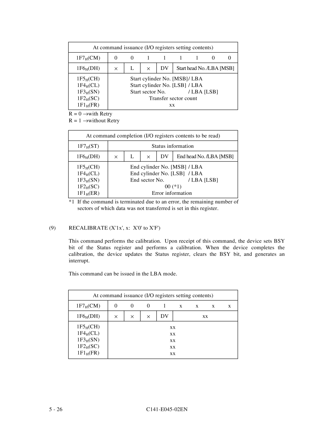 Fujitsu MPB3032AT, MPB3054AT, MPB3052AT, MPB3021AT, MPB3043AT manual Lba Lsb 