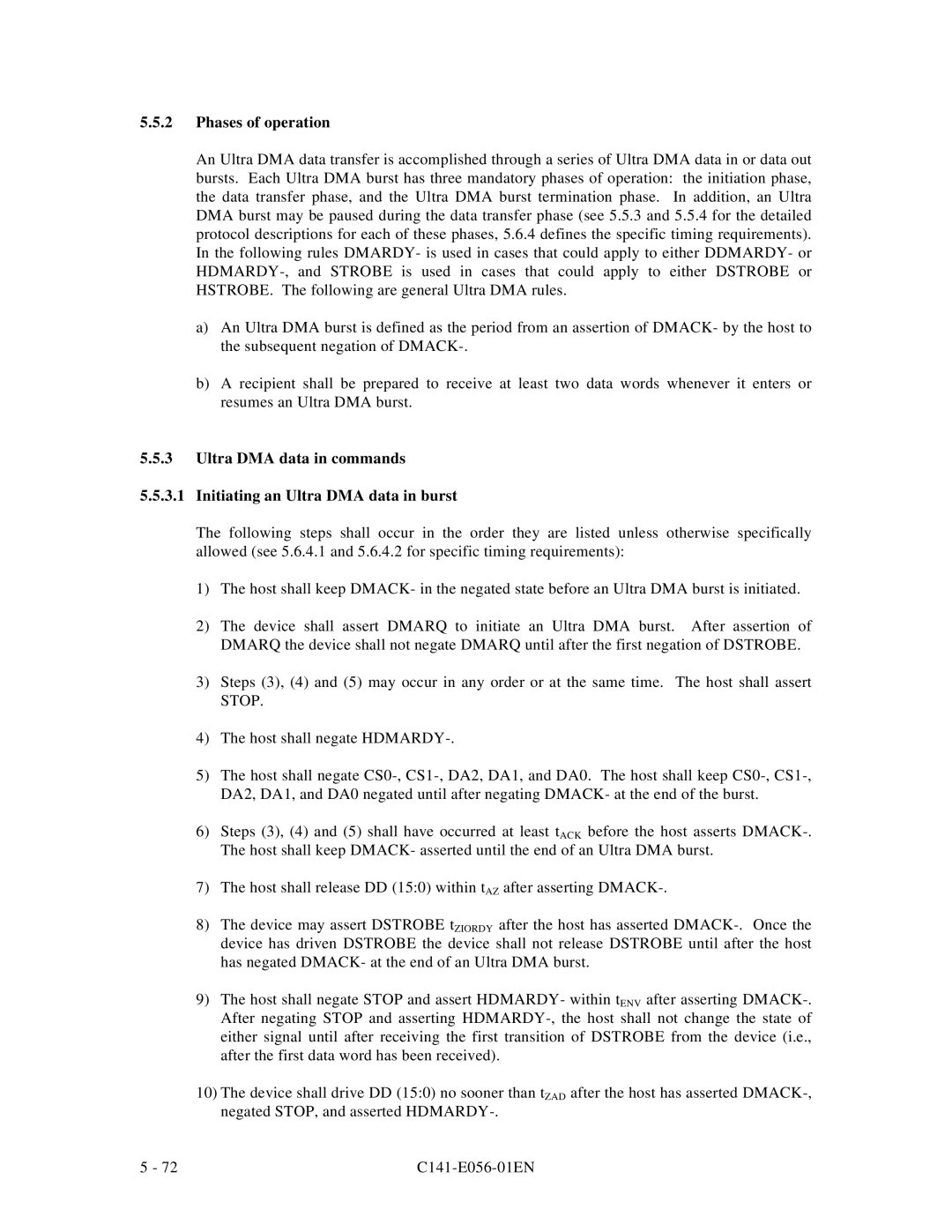 Fujitsu MPC3045AH, MPC3065AH manual Phases of operation 