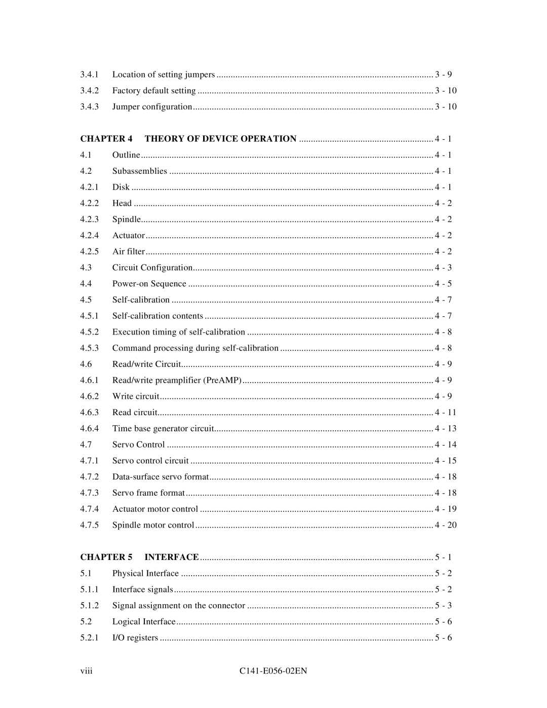 Fujitsu MPC3045AH, MPC3065AH manual Theory of Device Operation, Interface 