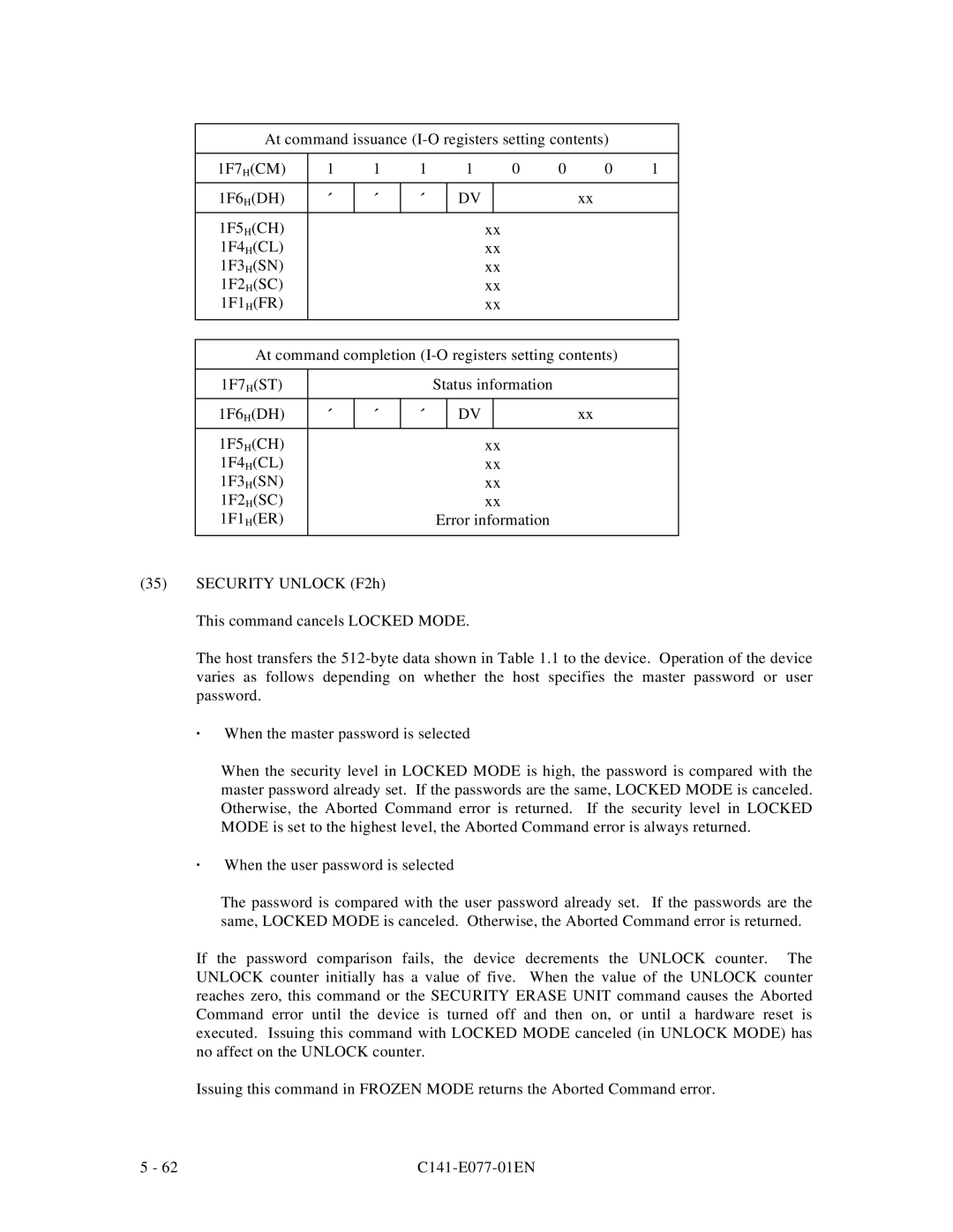 Fujitsu MPE3XXXAT manual 