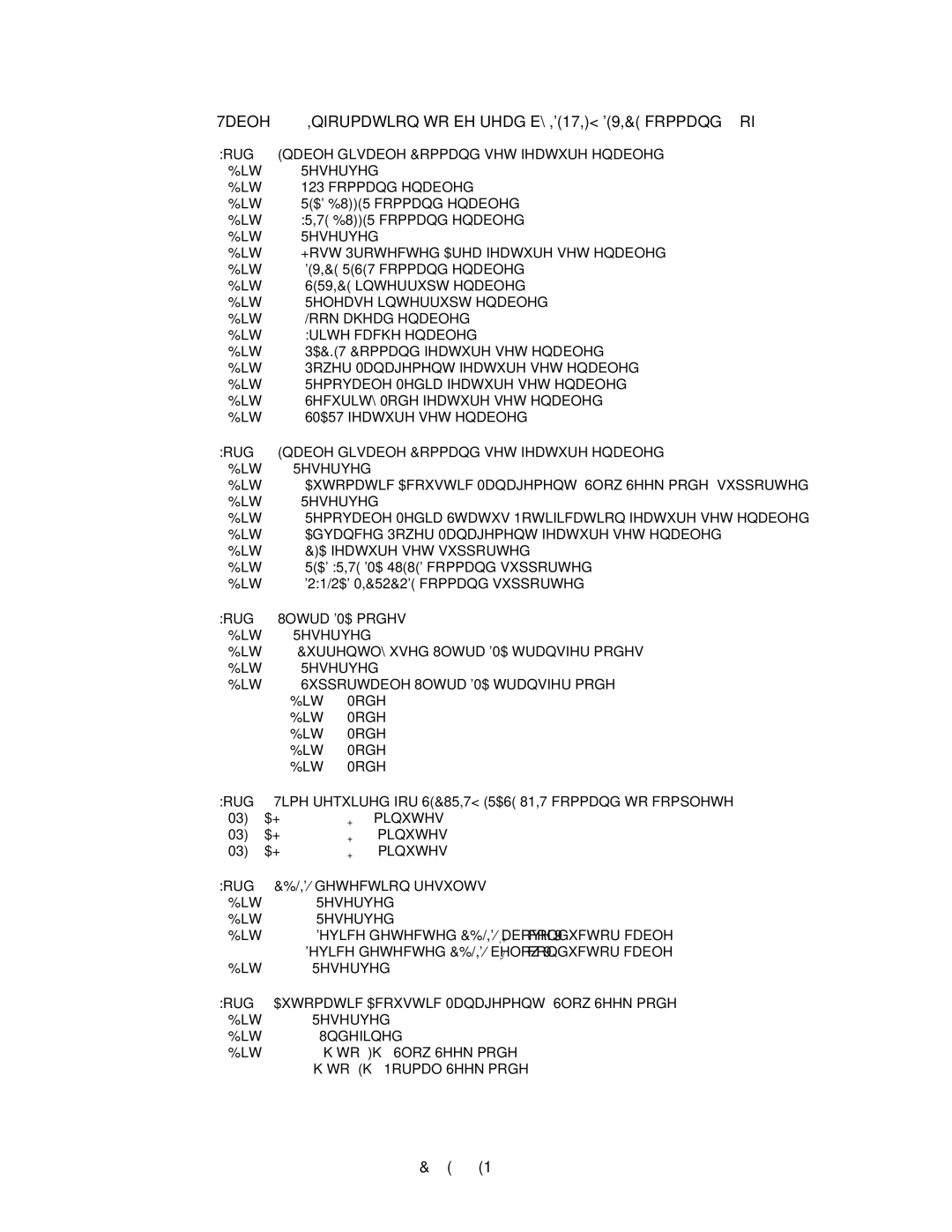 Fujitsu MPF3XXXAH manual LW 8QGHILQHG 