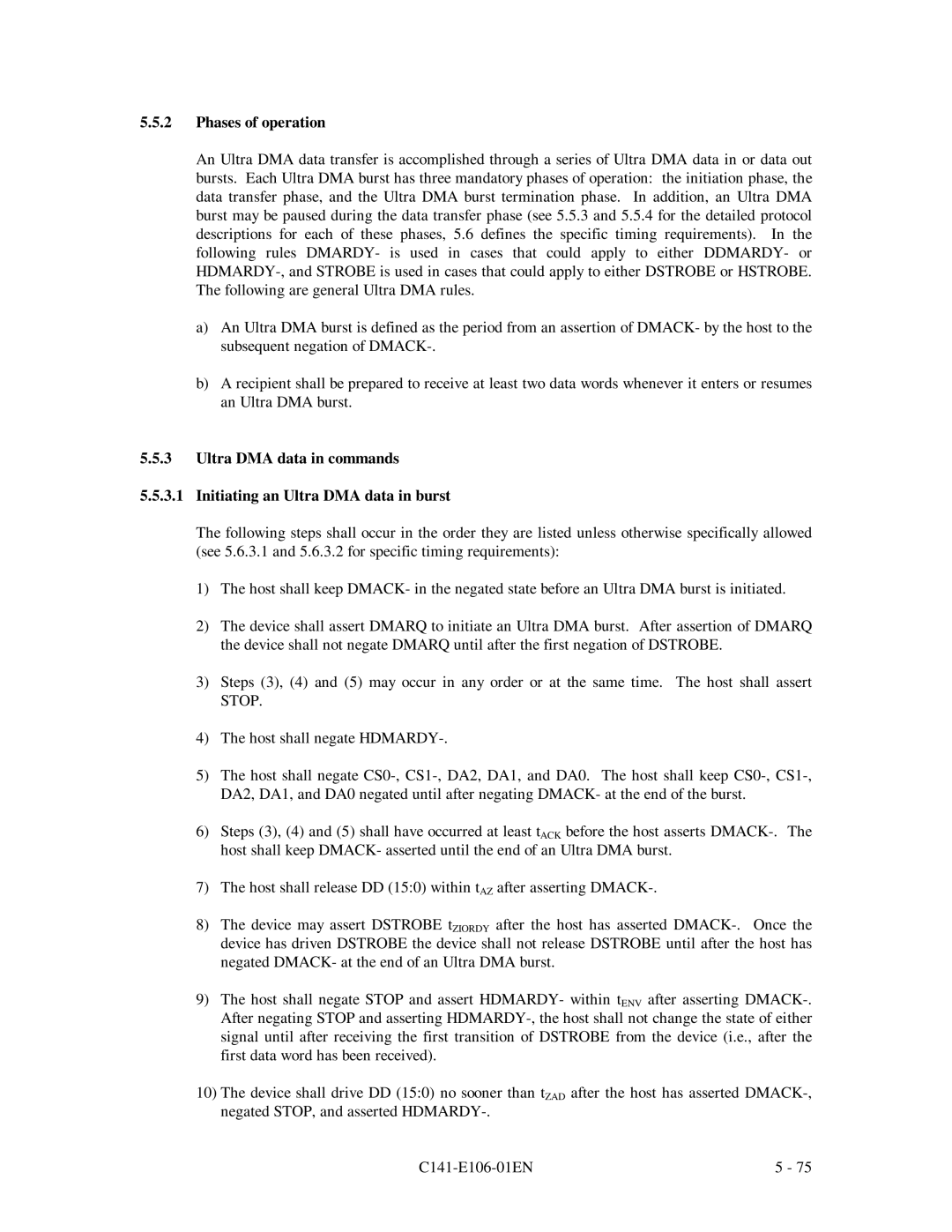 Fujitsu MPF3XXXAH manual Phases of operation 