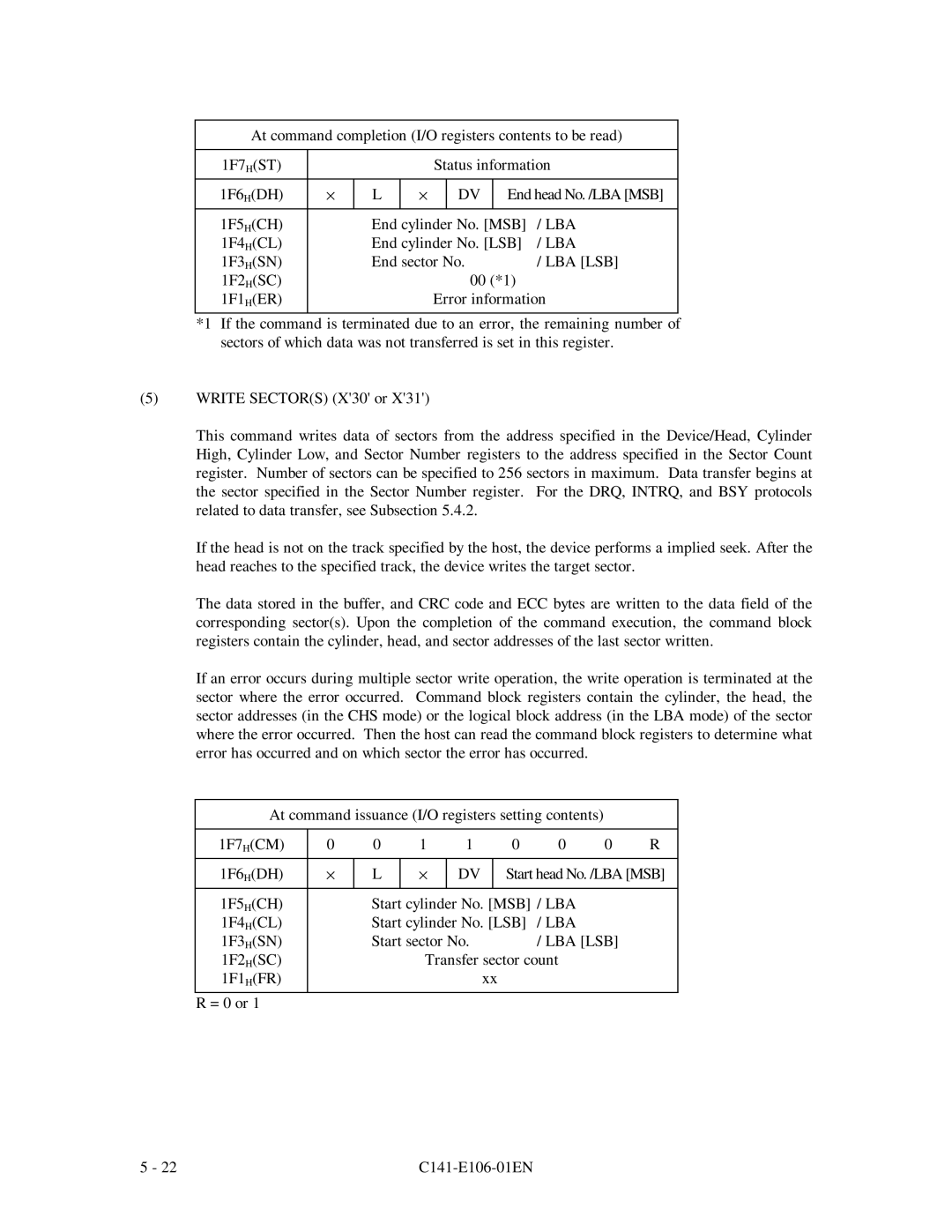 Fujitsu MPF3XXXAH manual Lba 