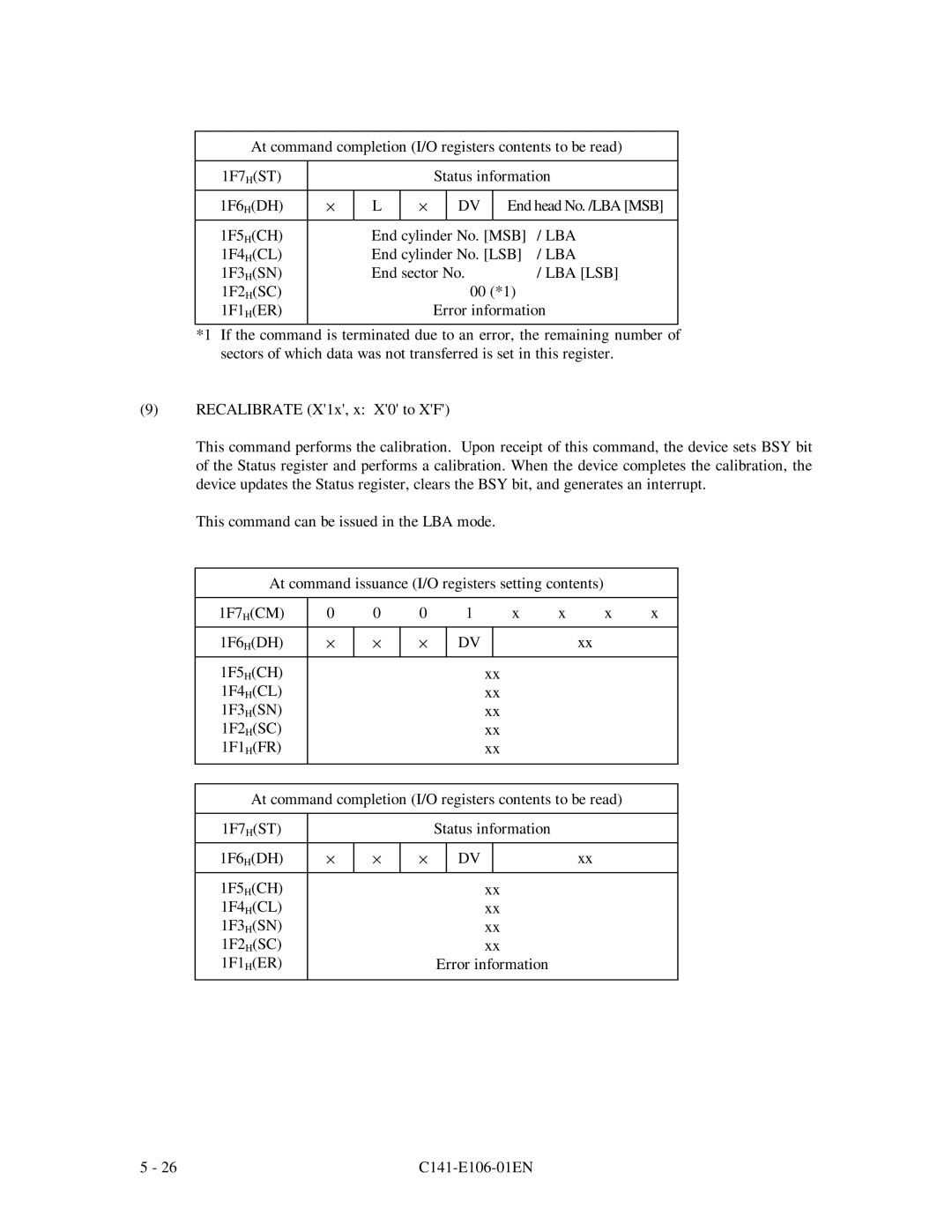 Fujitsu MPF3XXXAH manual Lba 